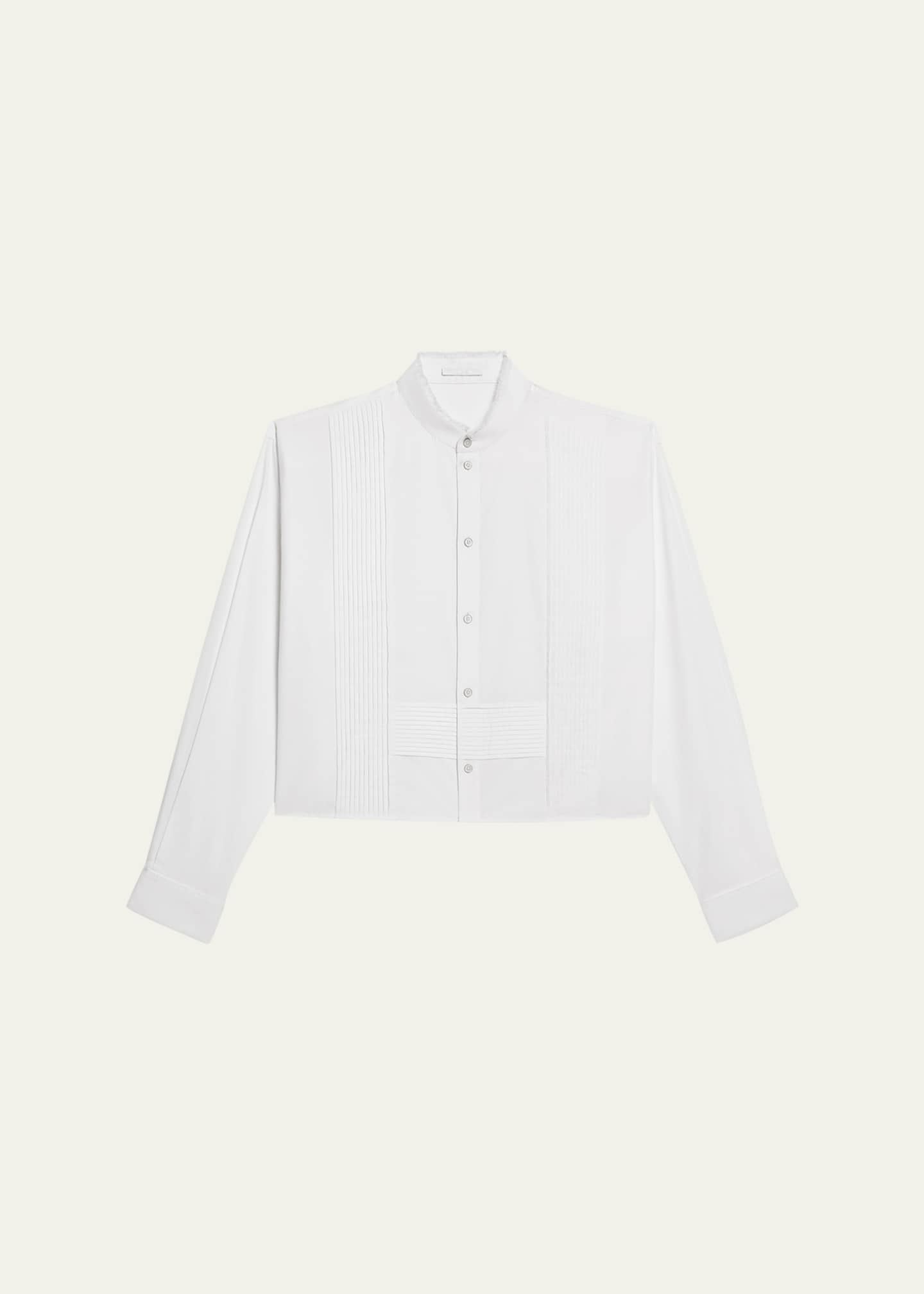 Helmut Lang Classic Long-Sleeve Tuxedo Shirt Image 1 of 4