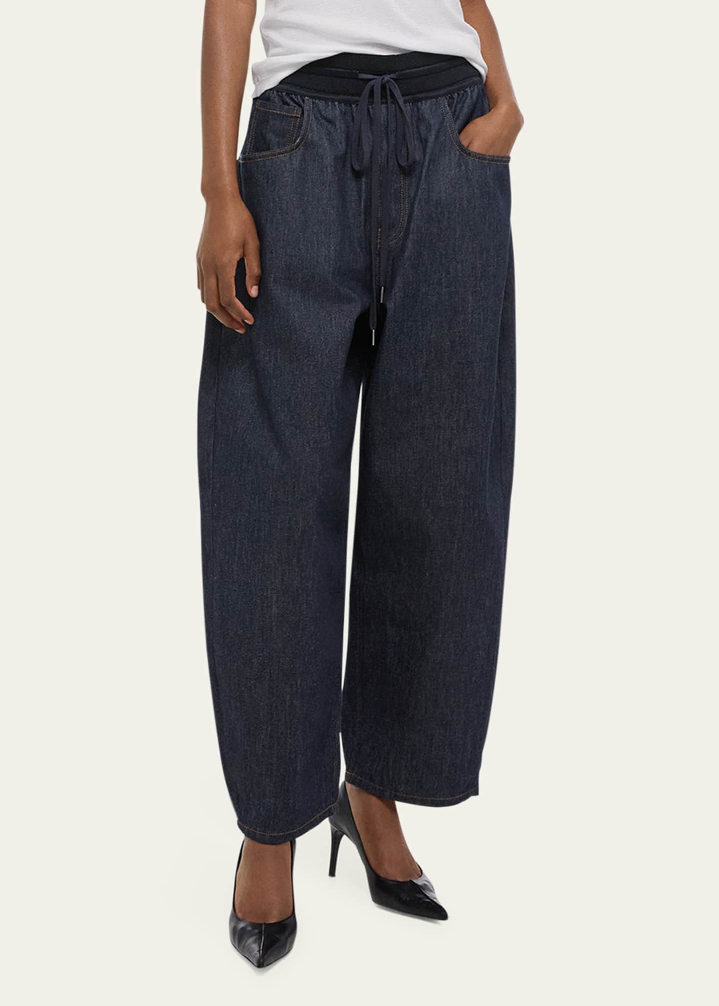 Helmut Lang Drawstring Cocoon Jeans Image 4 of 4