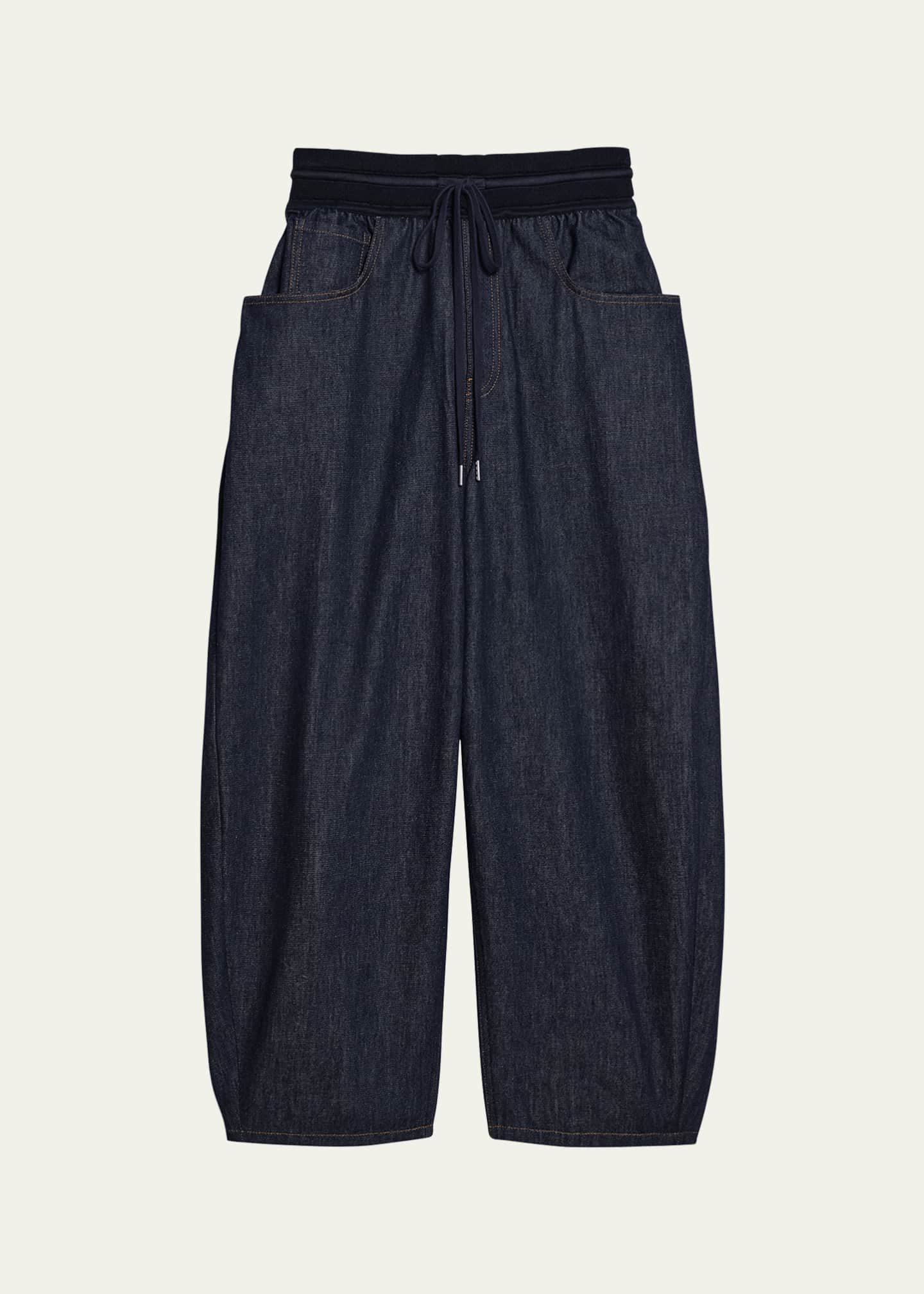 Helmut Lang Drawstring Cocoon Jeans Image 1 of 4