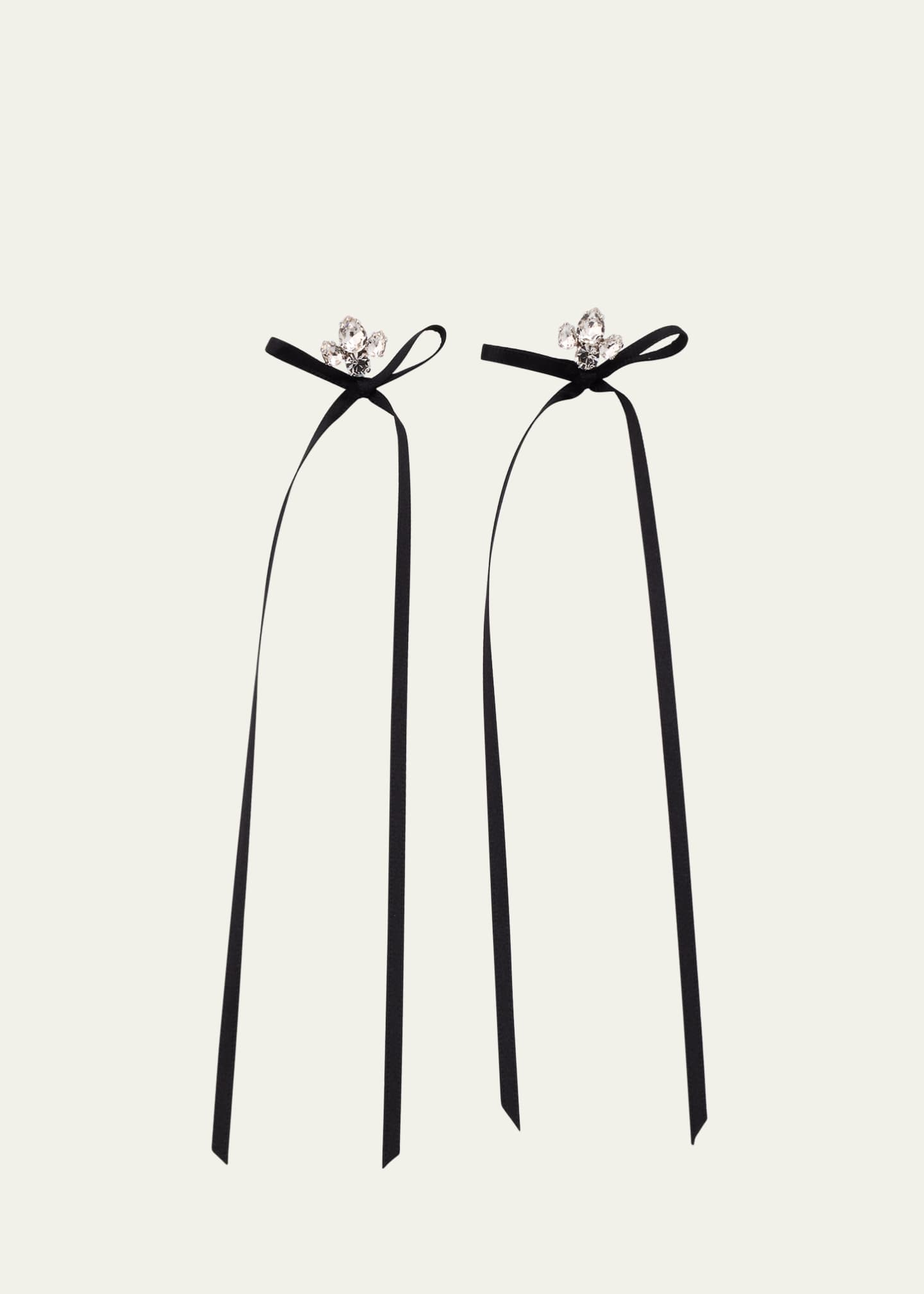 Simone Rocha Victorian Bow Ribbon Stud Earrings Image 1 of 4