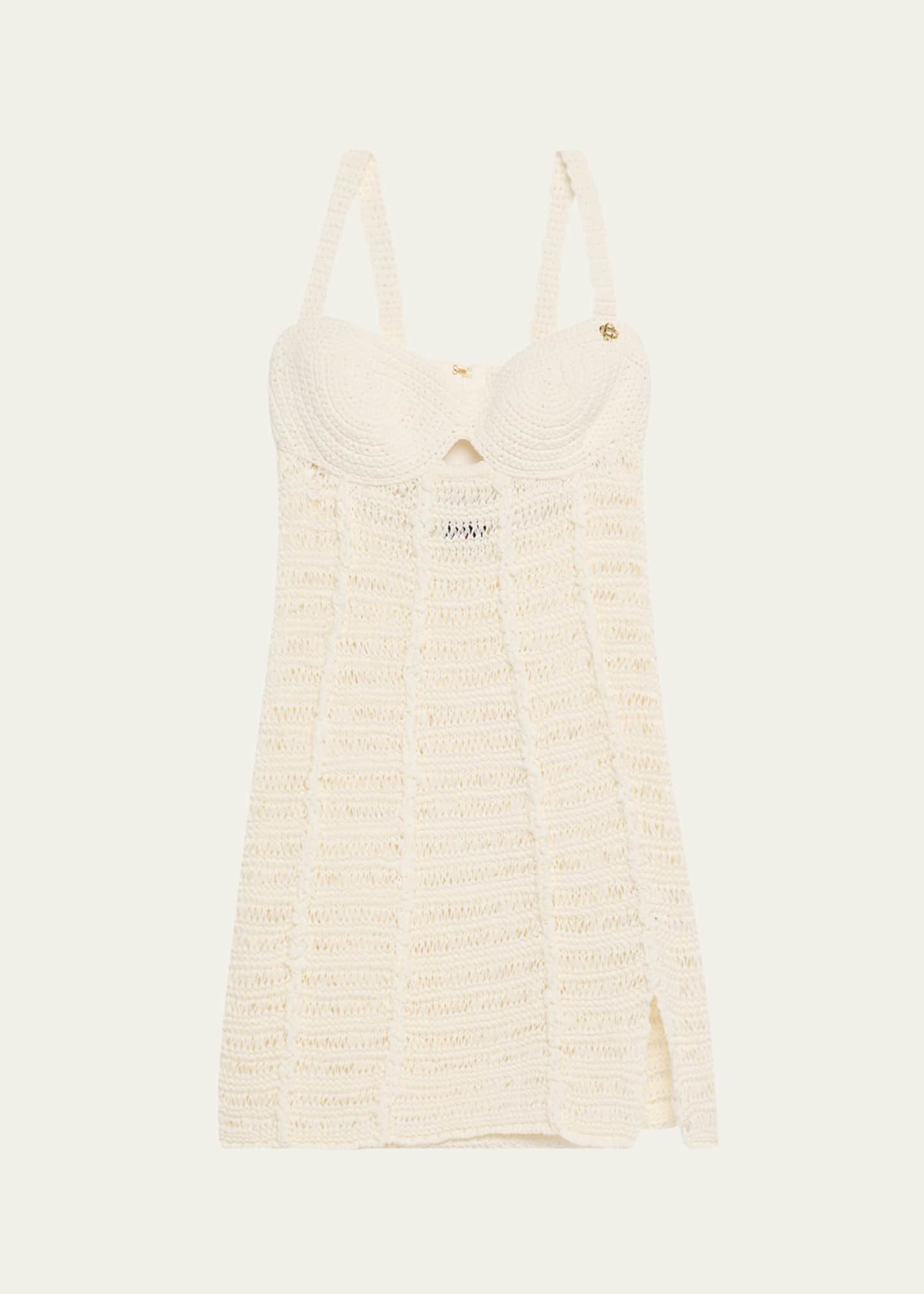 CASABLANCA Mini Crochet Mix Dress Image 1 of 5