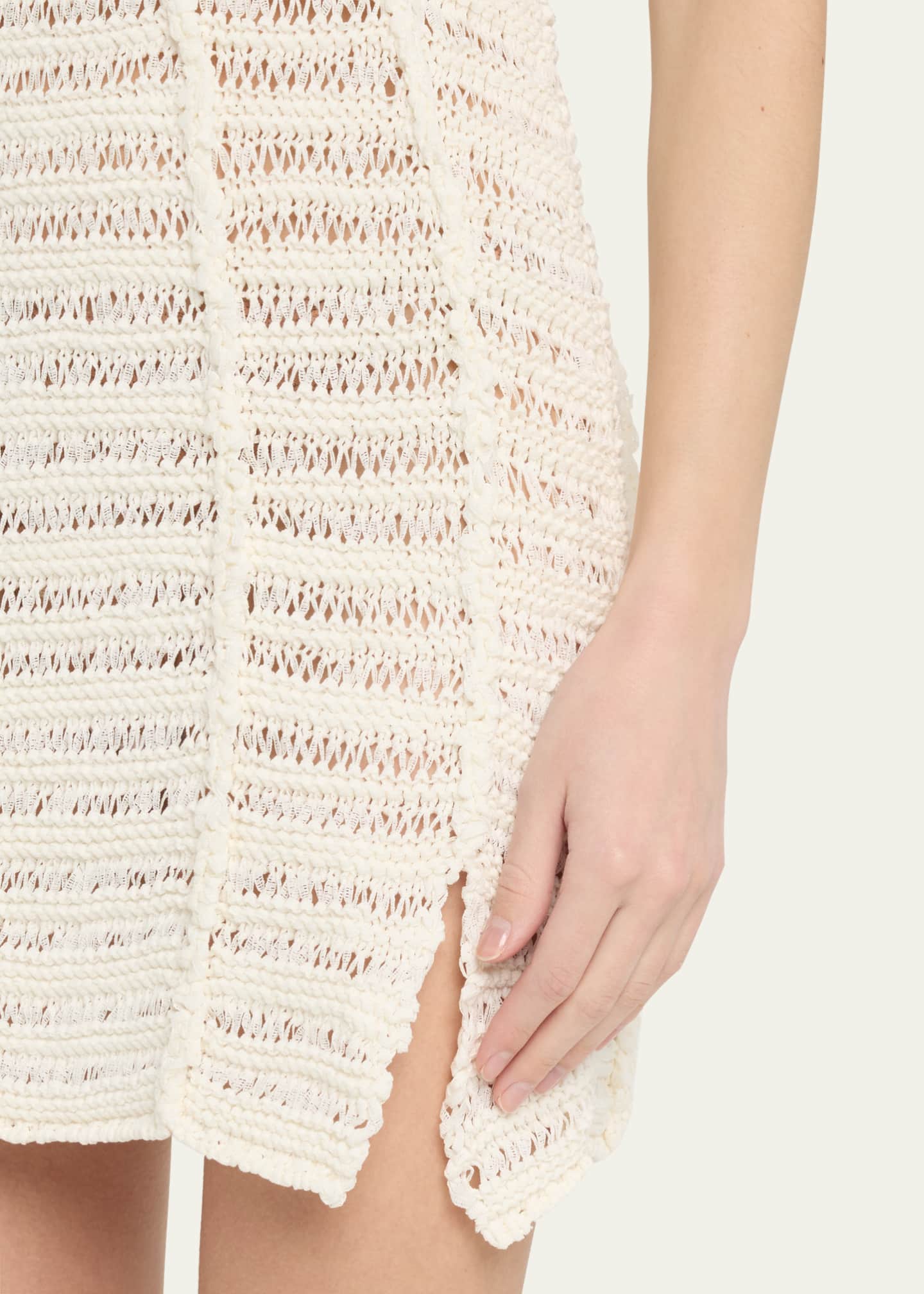 CASABLANCA Mini Crochet Mix Dress Image 5 of 5