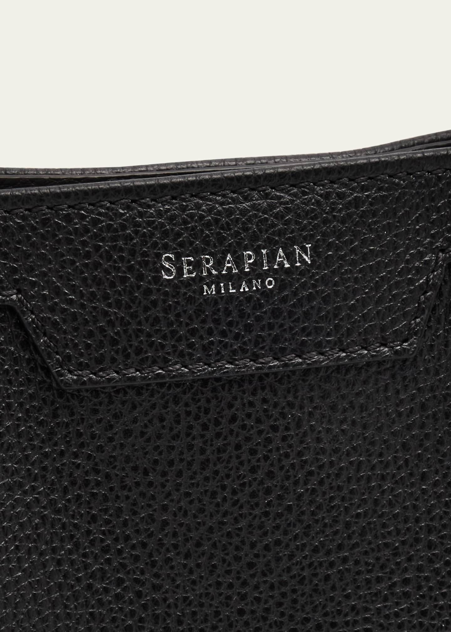 Serapian Men's Cachemire Leather Foldable Tote Bag Image 6 of 6
