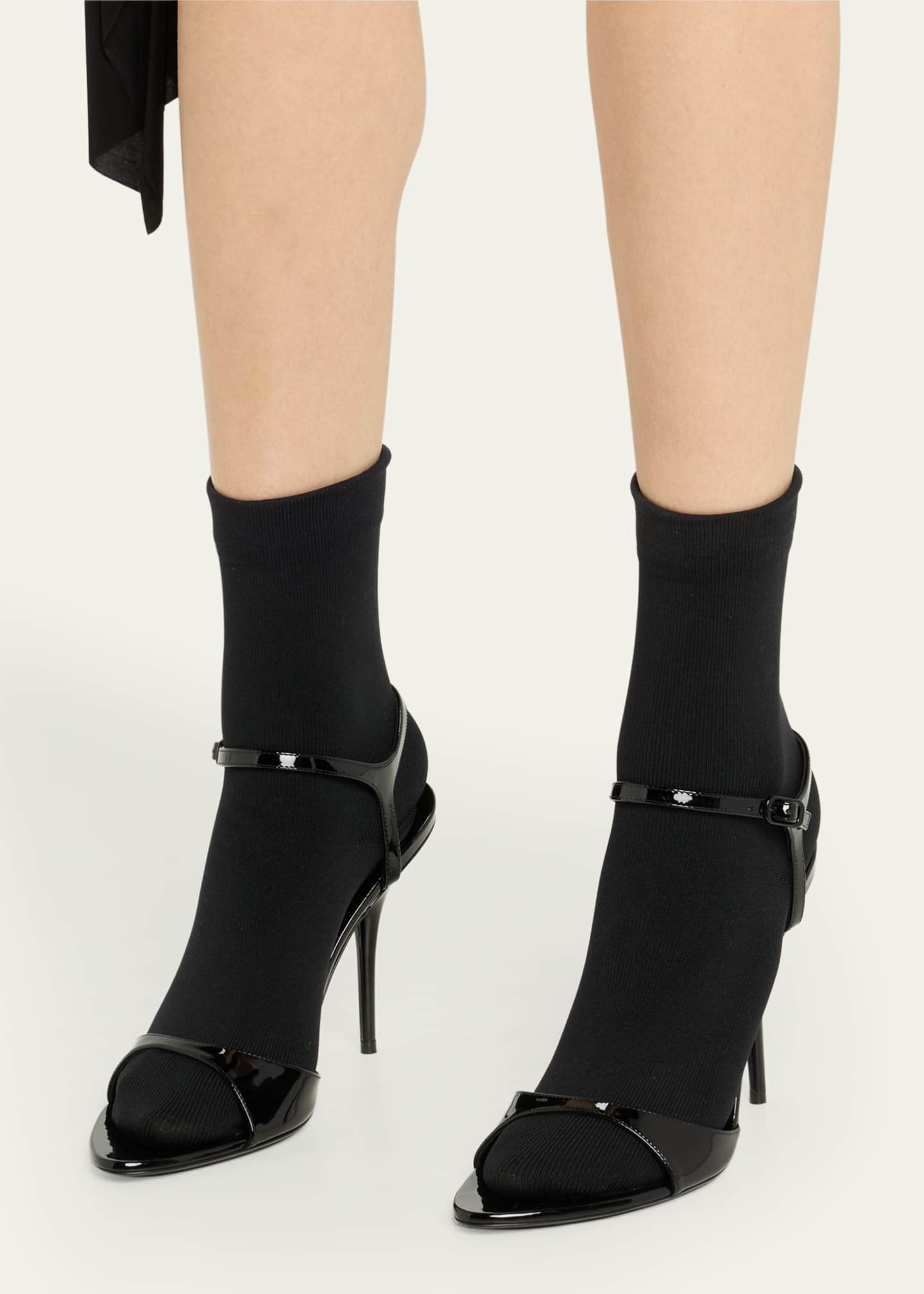 【BALENCIAGA】AVENUE SOCK SANDALS Balenciaga Avenue Ankle-Strap Sock Sandals - Bergdorf Goodman