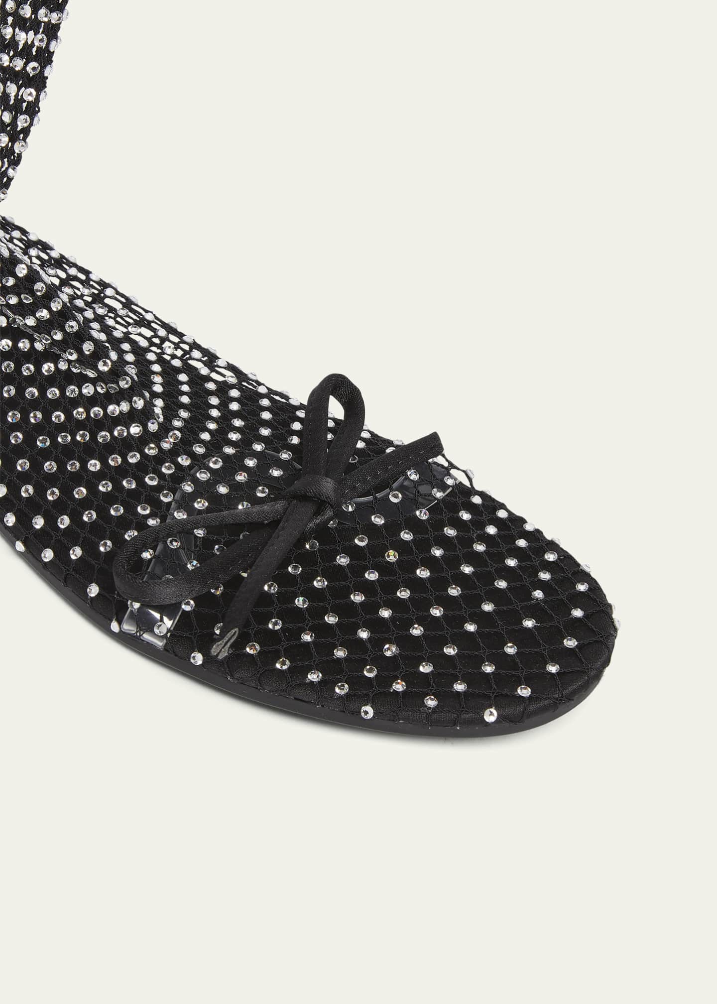 【BALENCIAGA】Leopold Bootie フラットシューズ Balenciaga Leopold Embellished Mesh Bootie Flats - Bergdorf