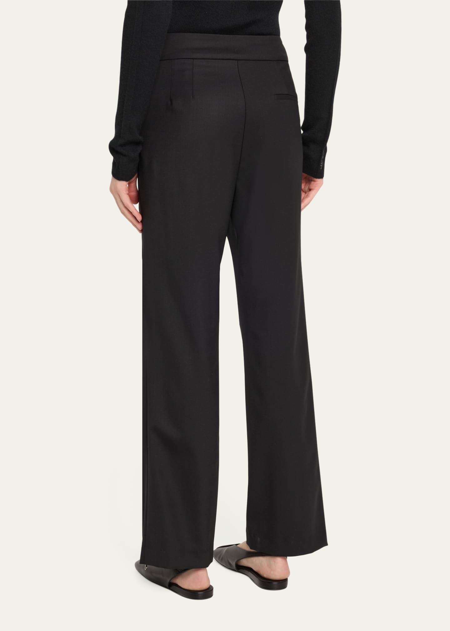 Monse Zippered Tailored Wool Trousers Image 3 of 5