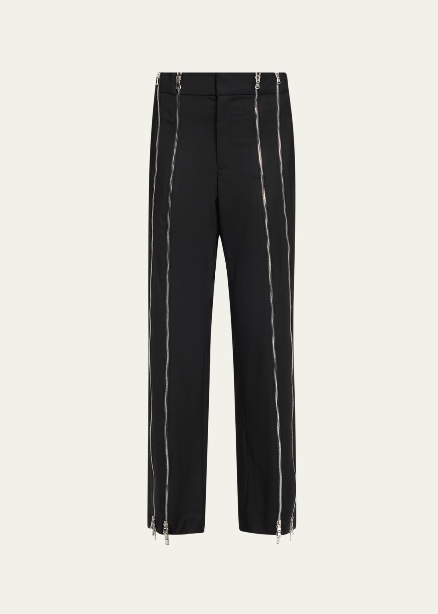 Monse Zippered Tailored Wool Trousers Image 1 of 5