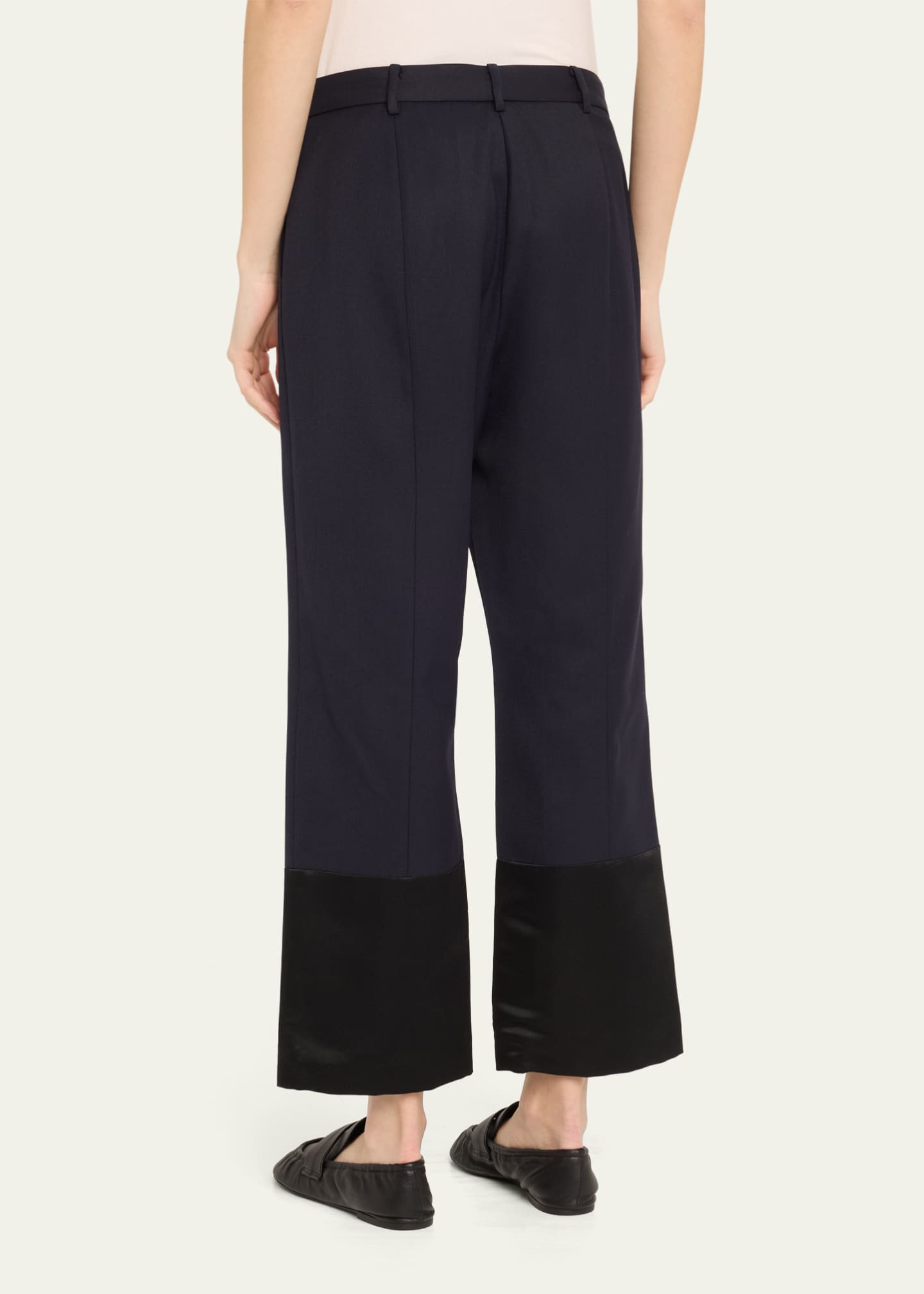 Monse Tuxedo Cuff Wool Trousers Image 3 of 5