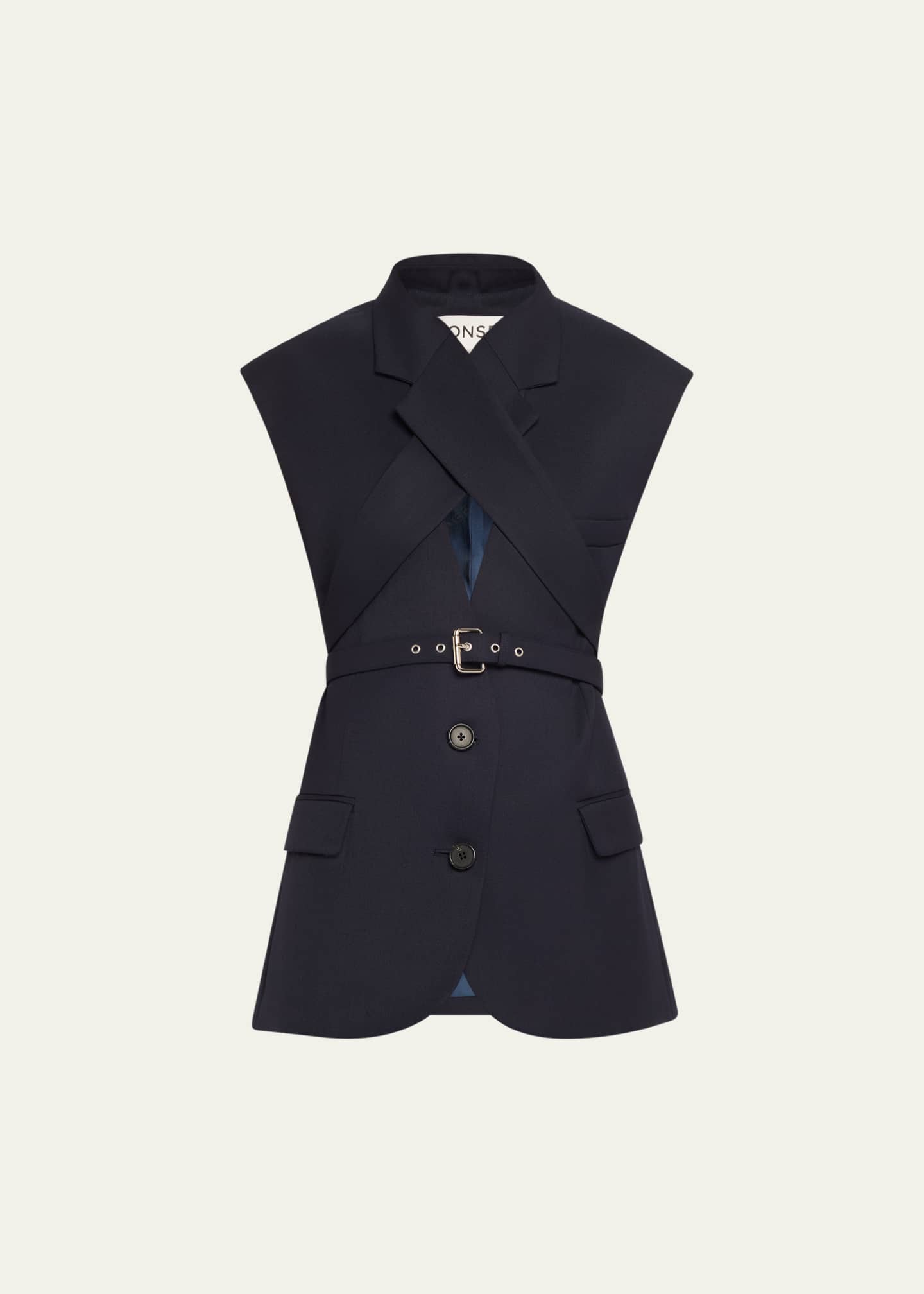 Monse Belted Crisscross Jacket Vest Image 1 of 5