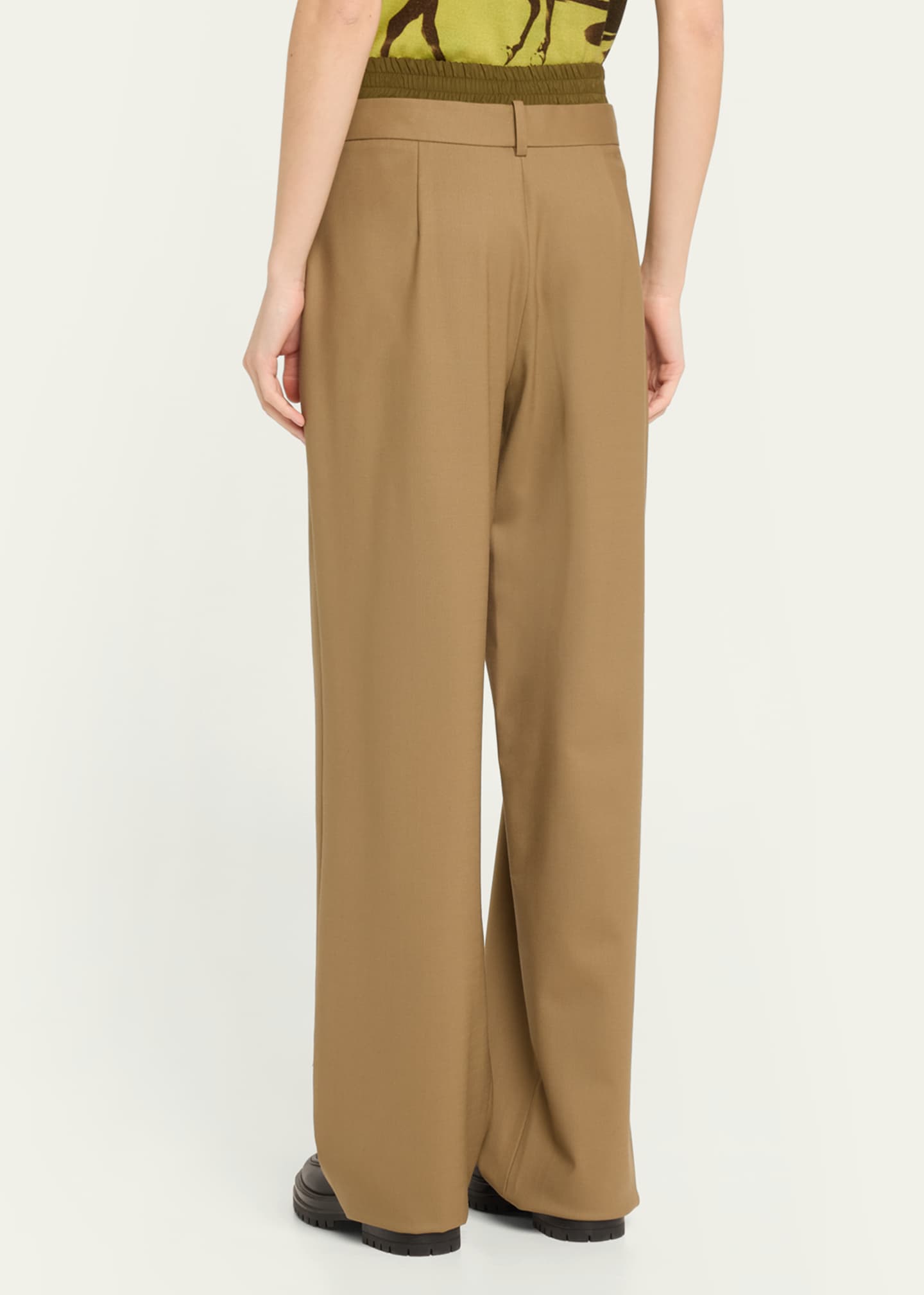 Monse Double Waistband Wool Trousers Image 3 of 5