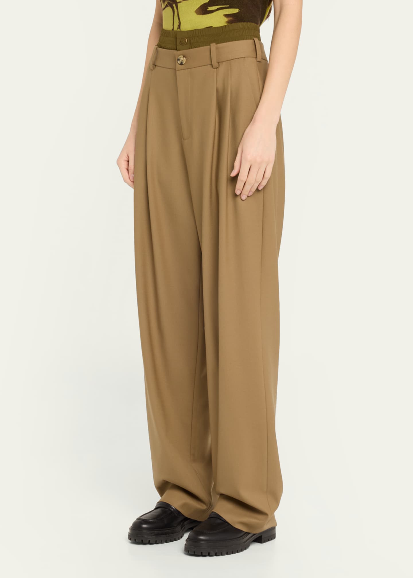 Monse Double Waistband Wool Trousers Image 4 of 5