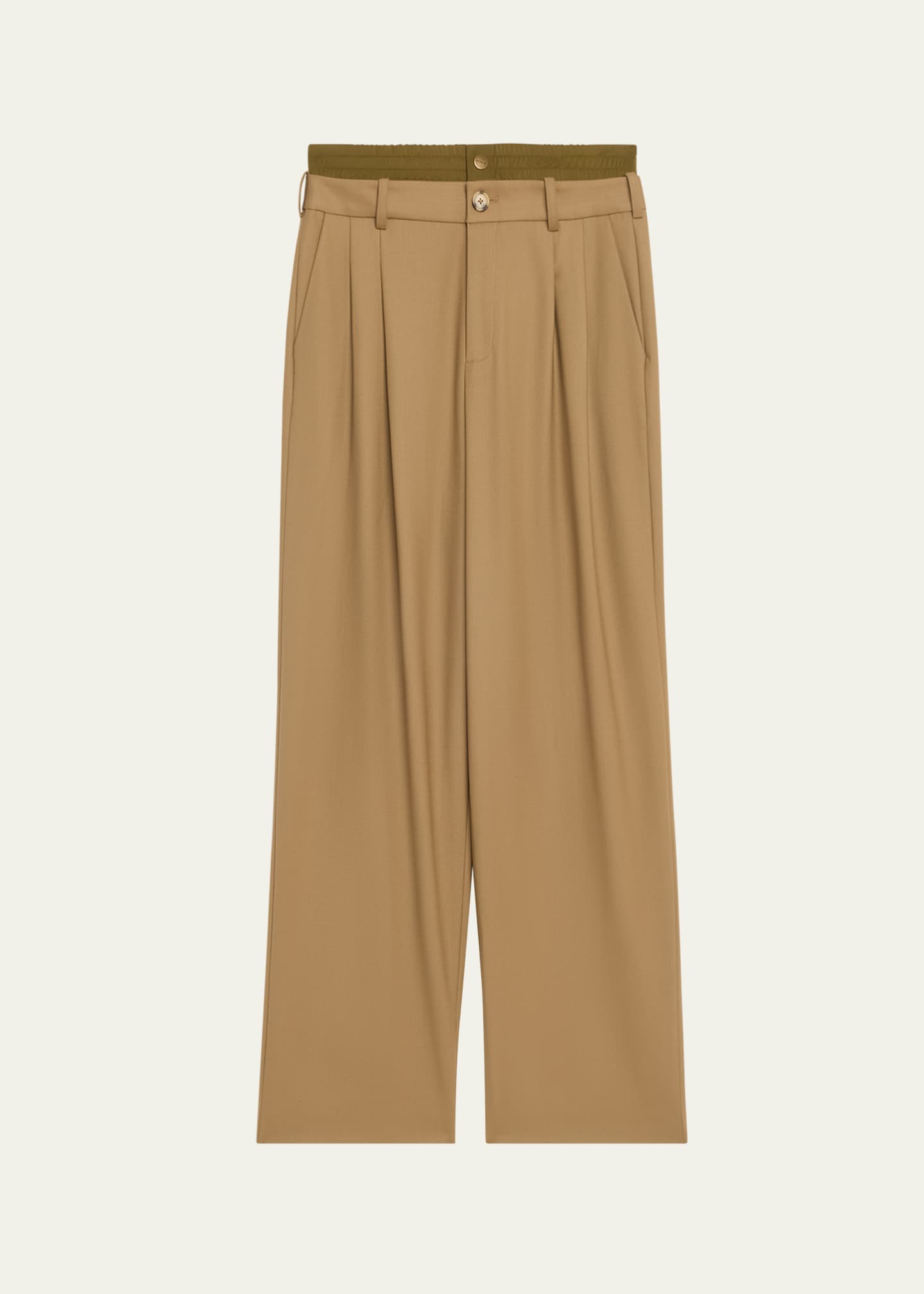 Monse Double Waistband Wool Trousers Image 1 of 5