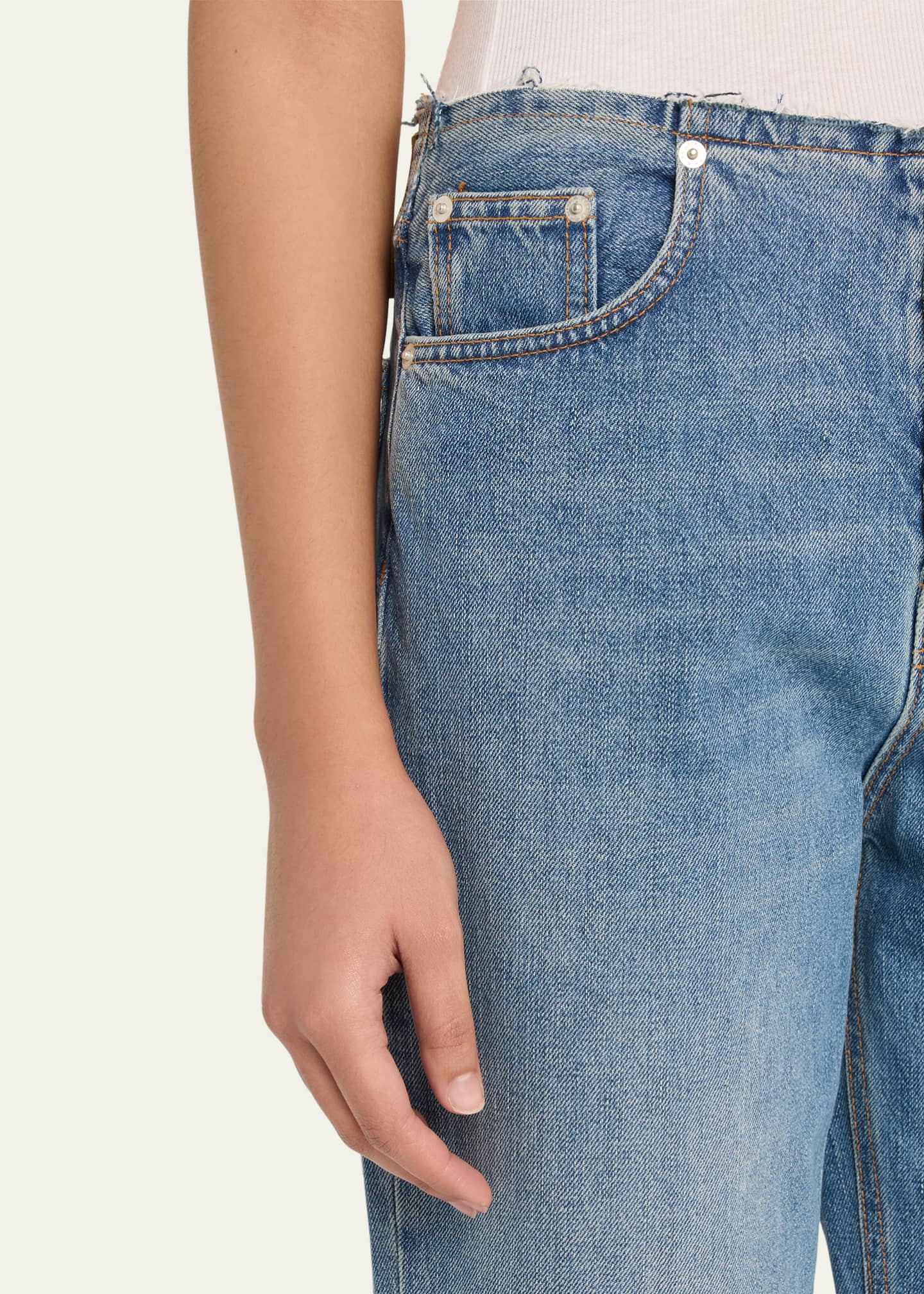 HAIKURE Korea Raw Waistband Jeans - Bergdorf Goodman