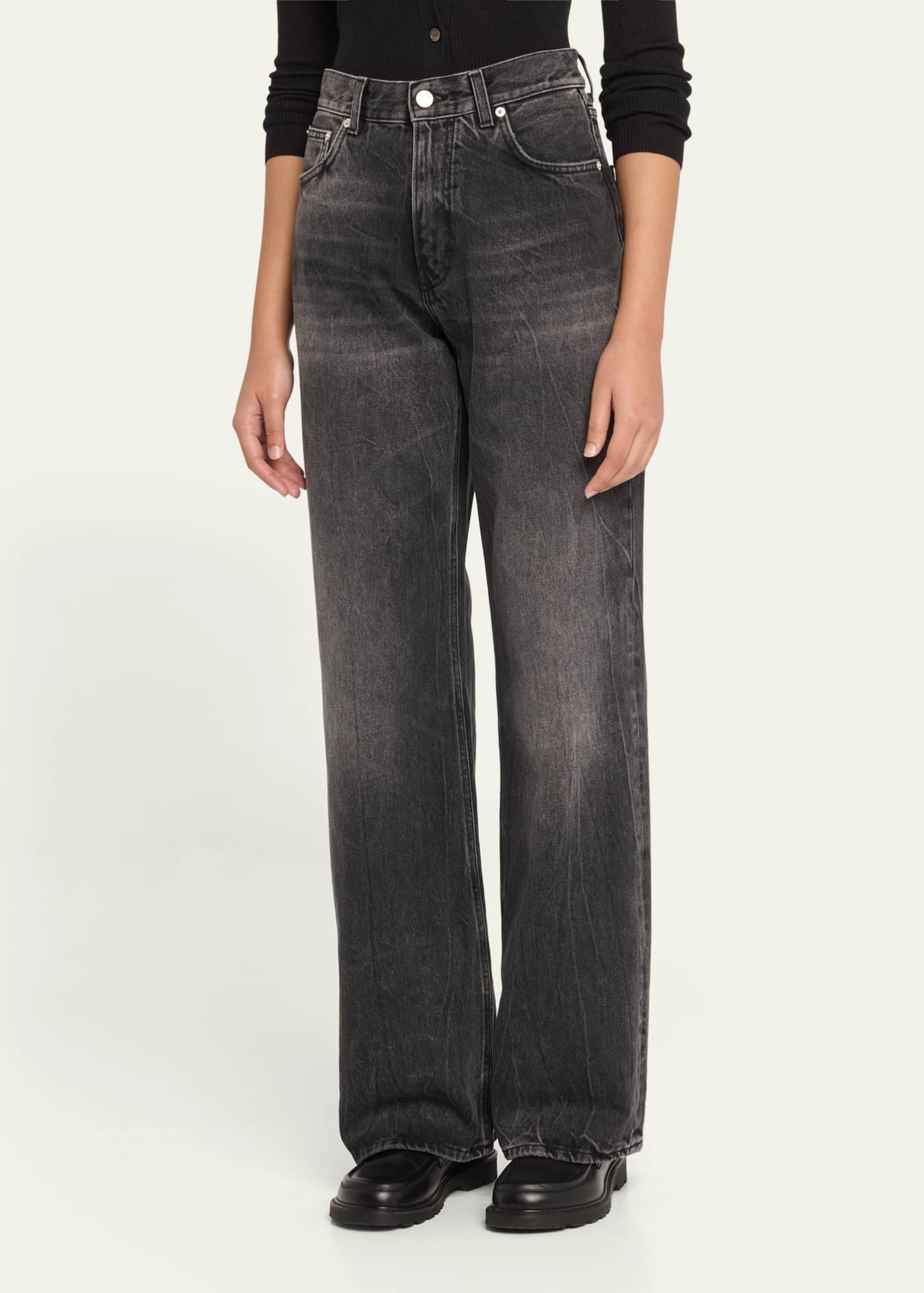 HAIKURE Korea Wide-Leg Jeans Image 4 of 5
