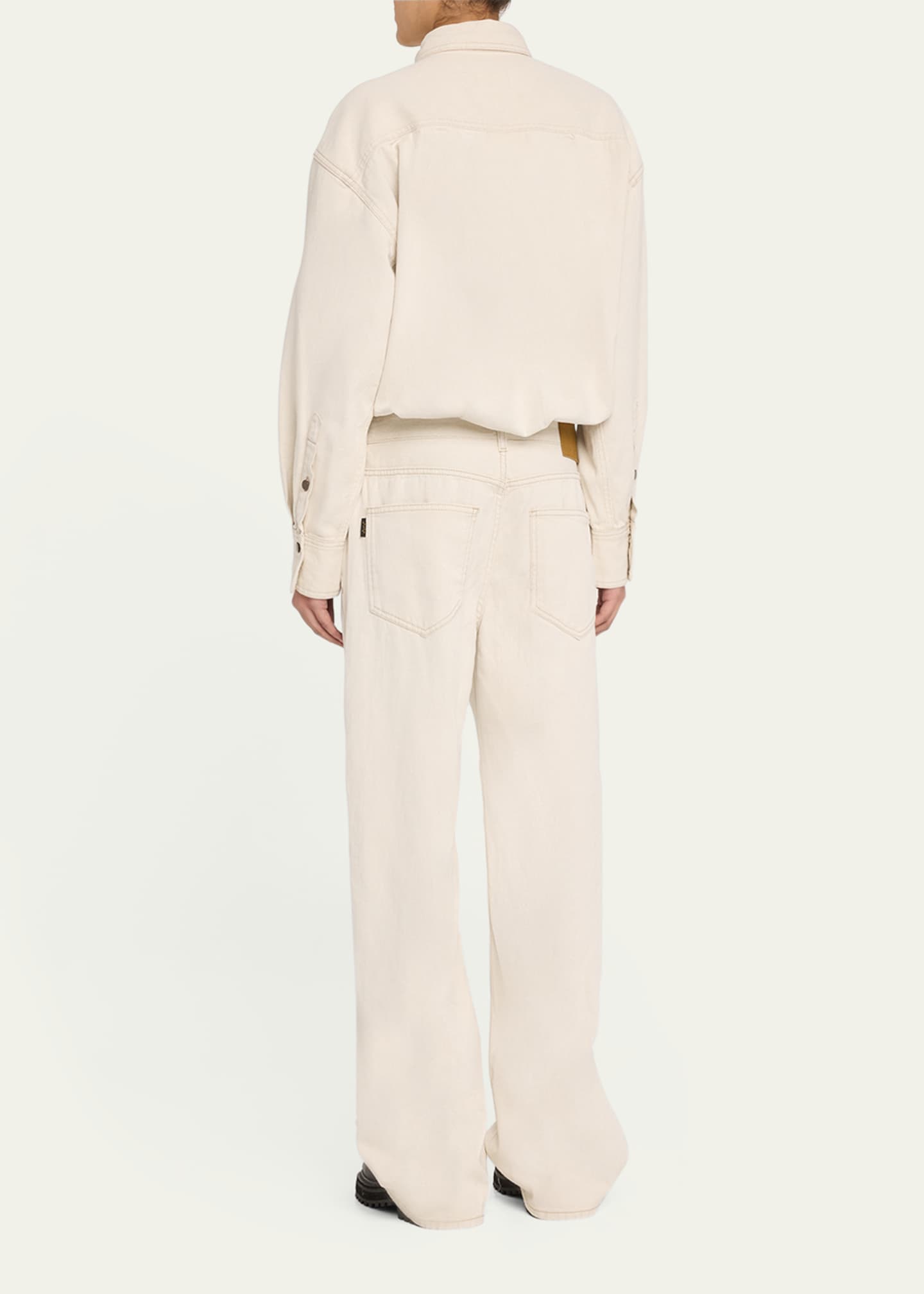 HAIKURE Tilda Long-Sleeve Denim Shirt Image 3 of 5