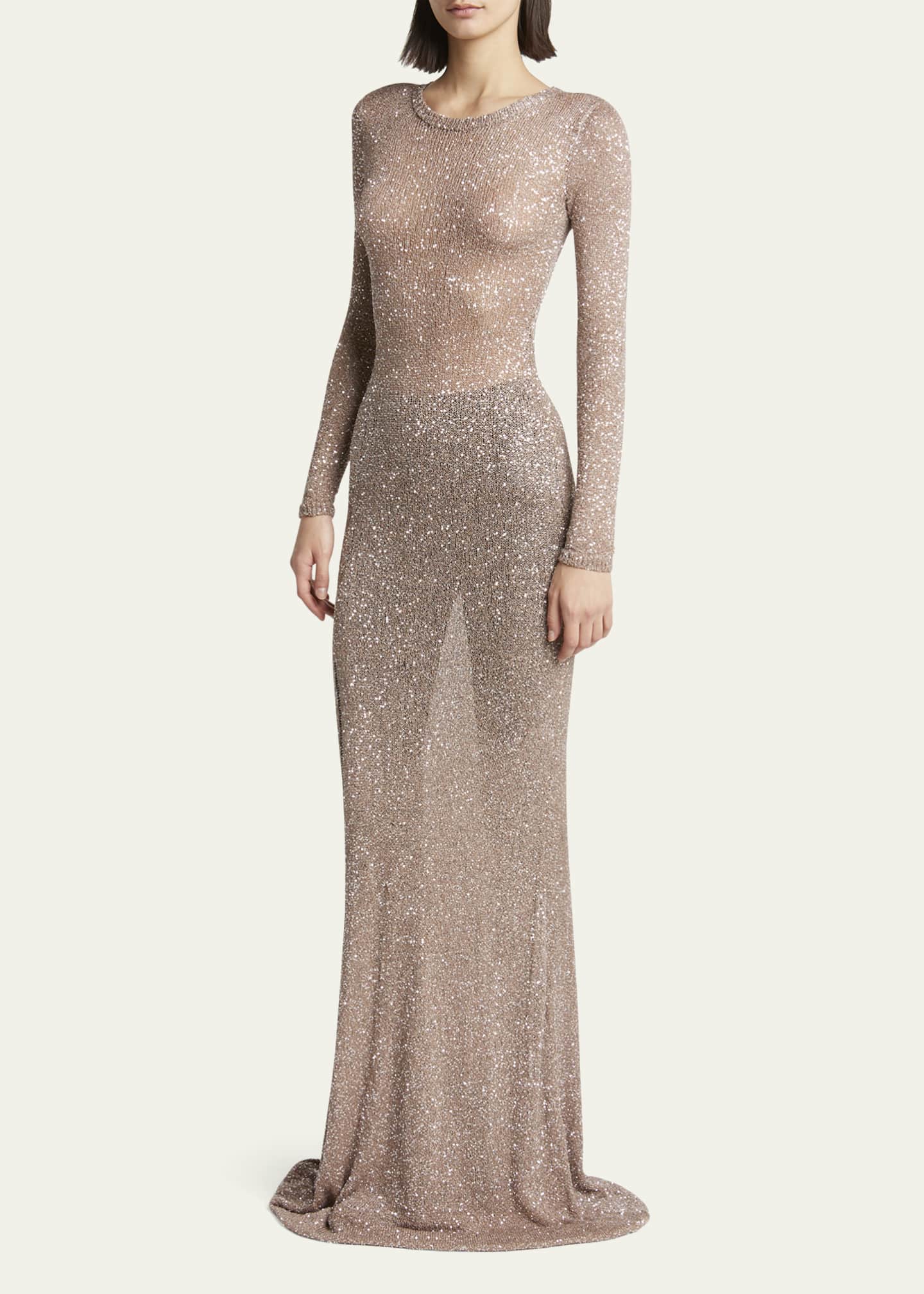 Balenciaga Maxi Sequined Dress Image 4 of 5
