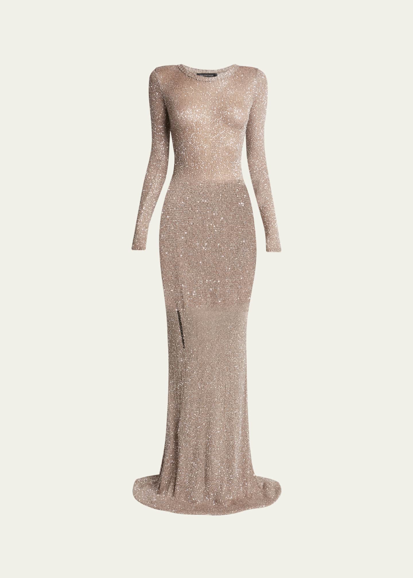 Balenciaga Maxi Sequined Dress Image 1 of 5