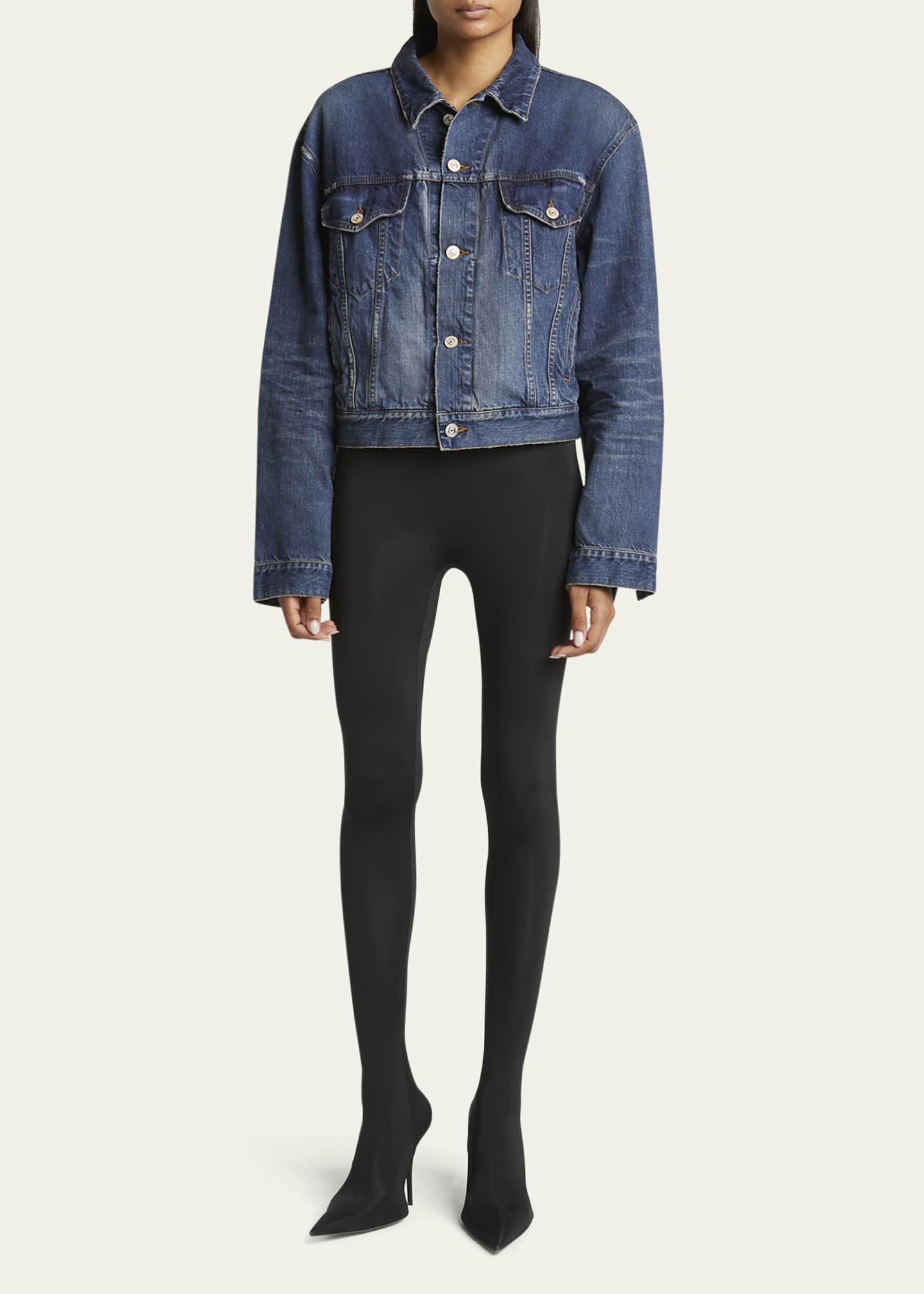 【関税＆送料込み】Balenciaga Denim Jackets Balenciaga Denim Small Fit Jacket - Bergdorf Goodman