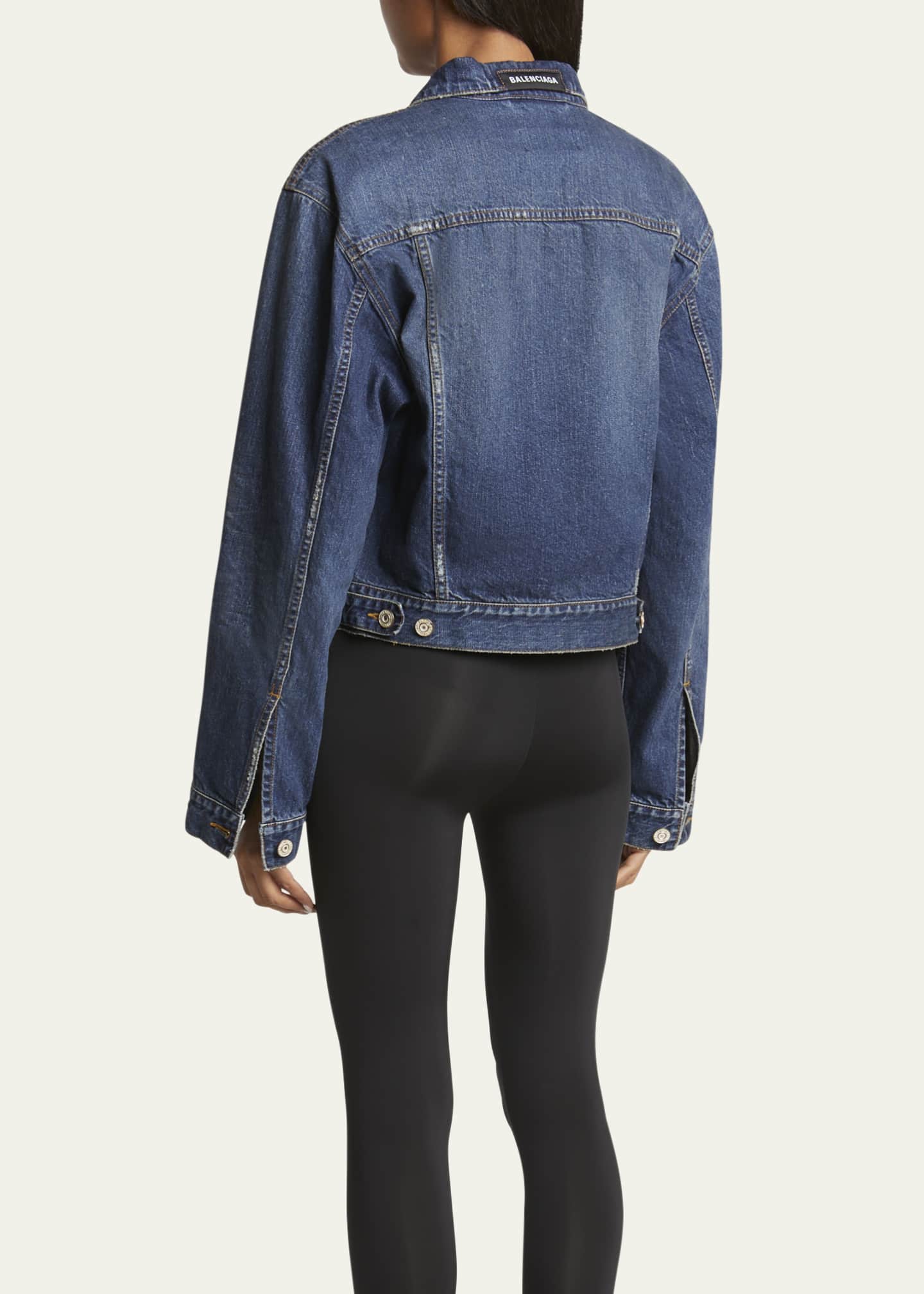 Balenciaga Denim Small Fit Jacket Image 3 of 5