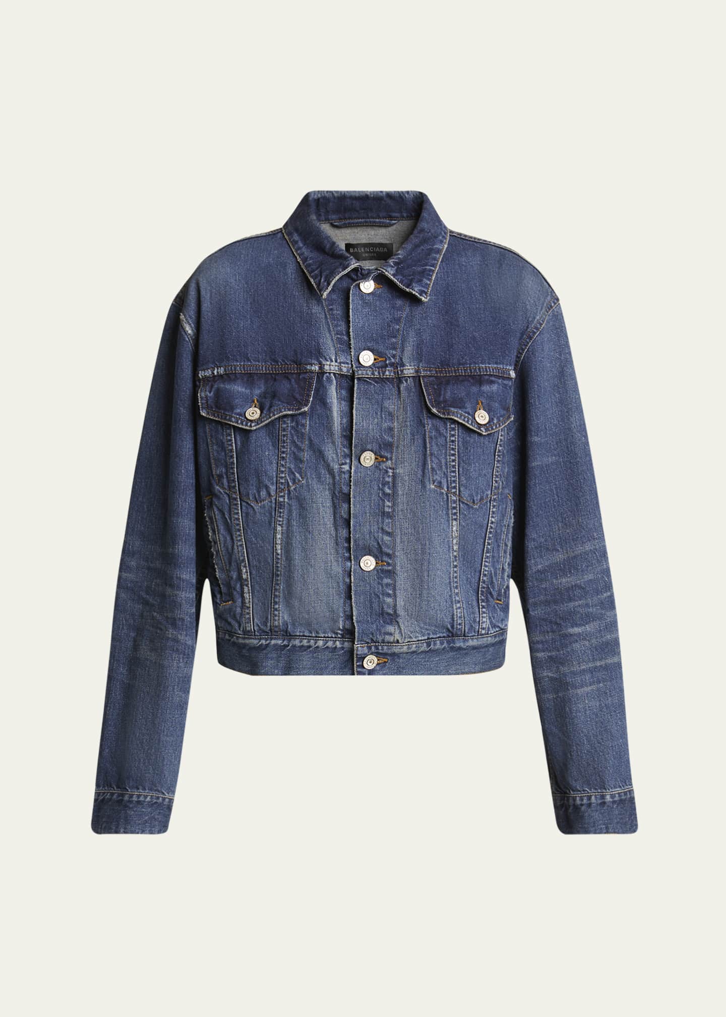 Balenciaga Denim Small Fit Jacket Image 1 of 5
