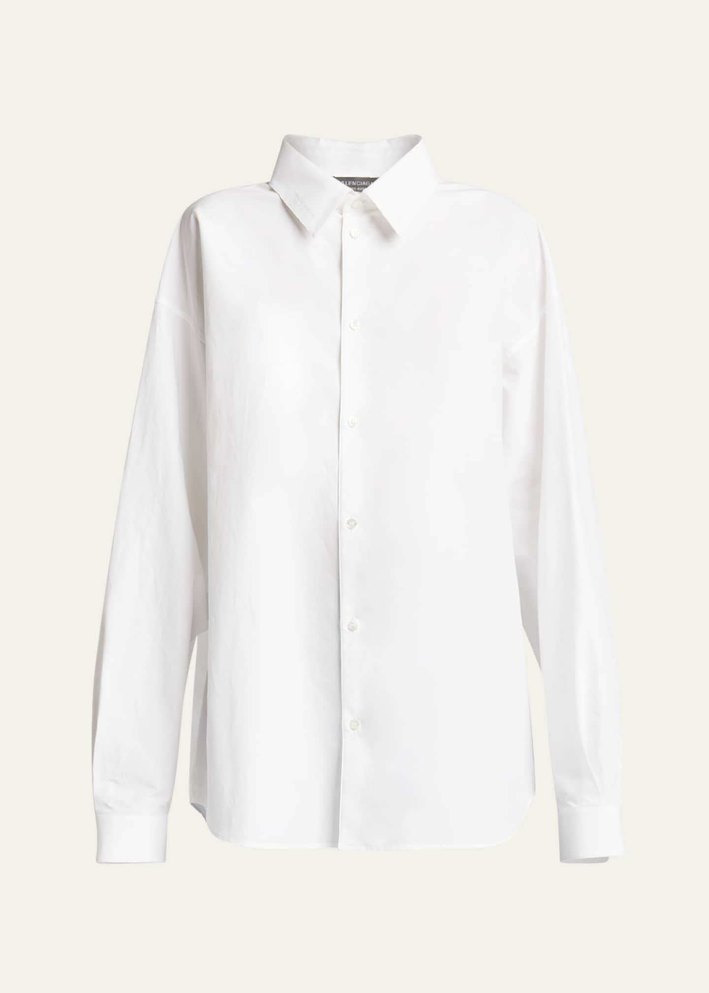 Balenciaga Swing Button Down Cotton Top Image 1 of 5