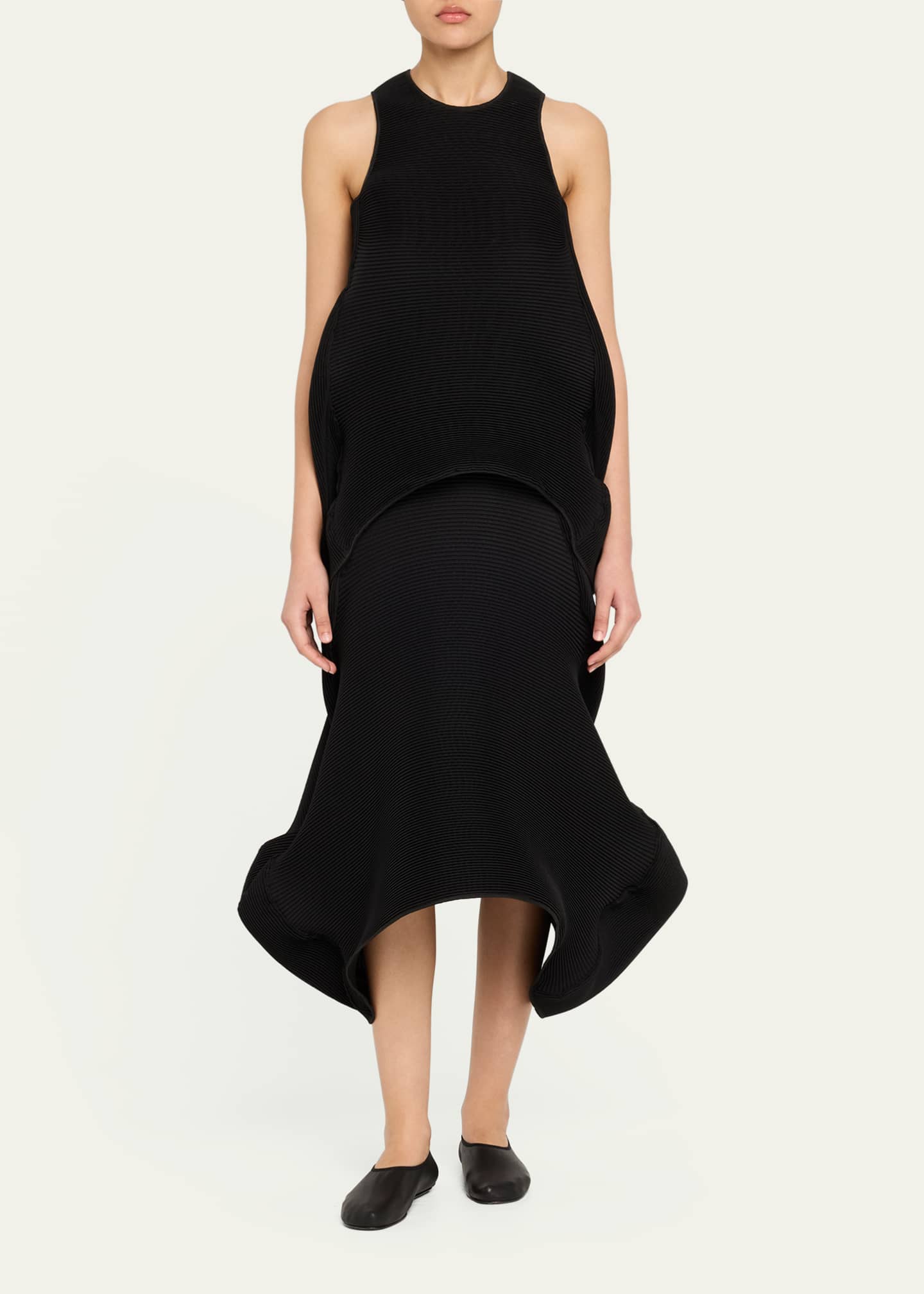 Melitta Baumeister Wavy Ripple Midi Skirt Image 2 of 5