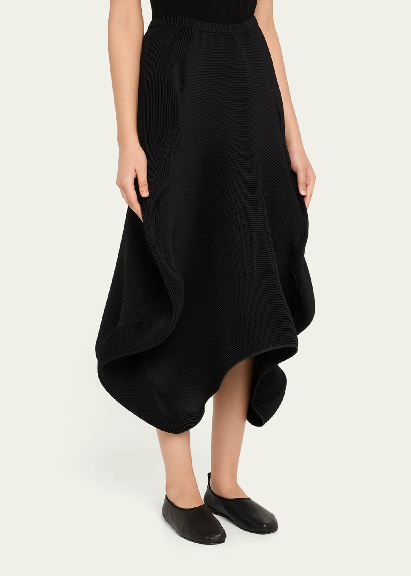 Melitta Baumeister Wavy Ripple Midi Skirt Image 4 of 5