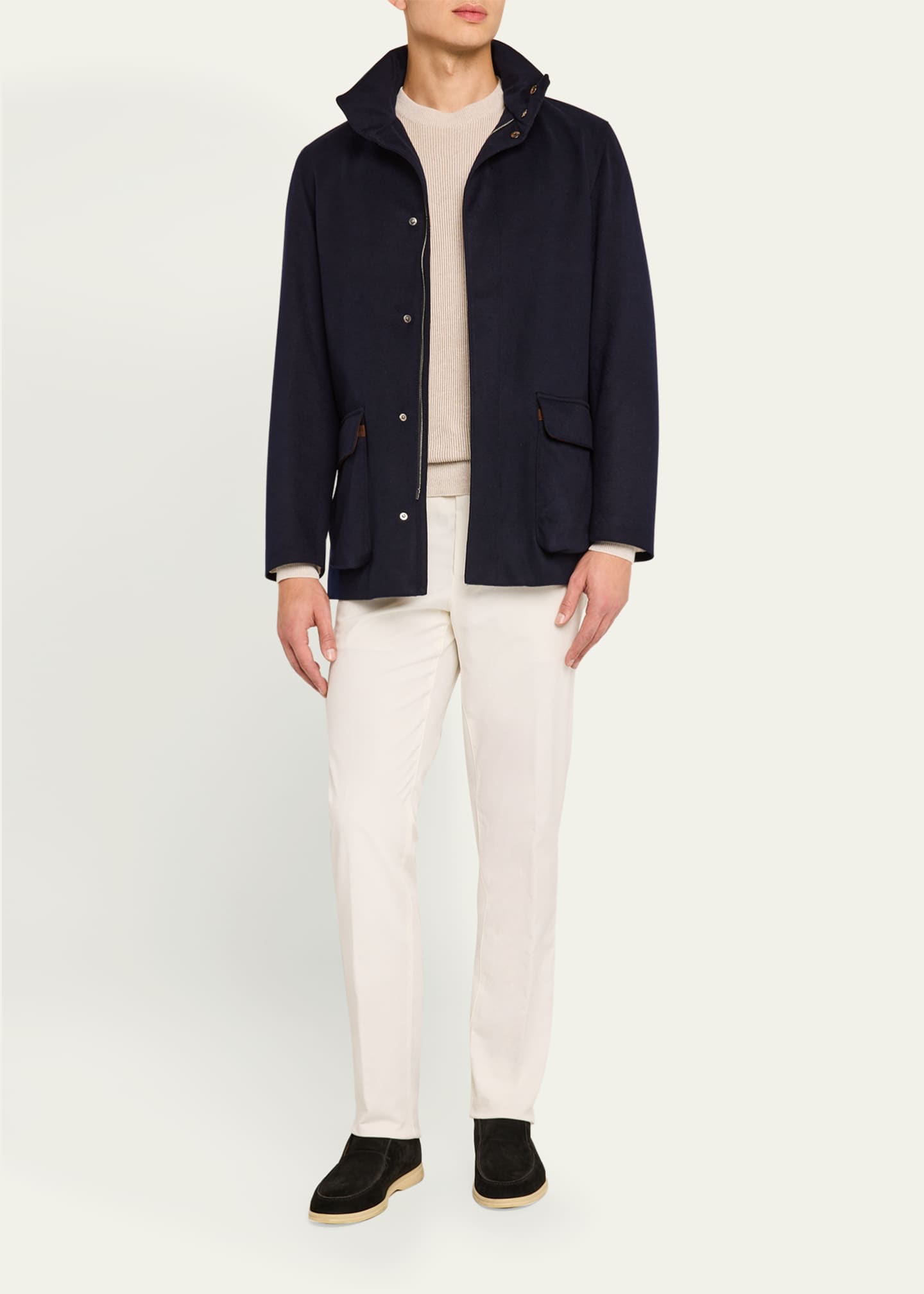 Loro Piana Men's Winter Voyager Cashmere Coat - Bergdorf Goodman