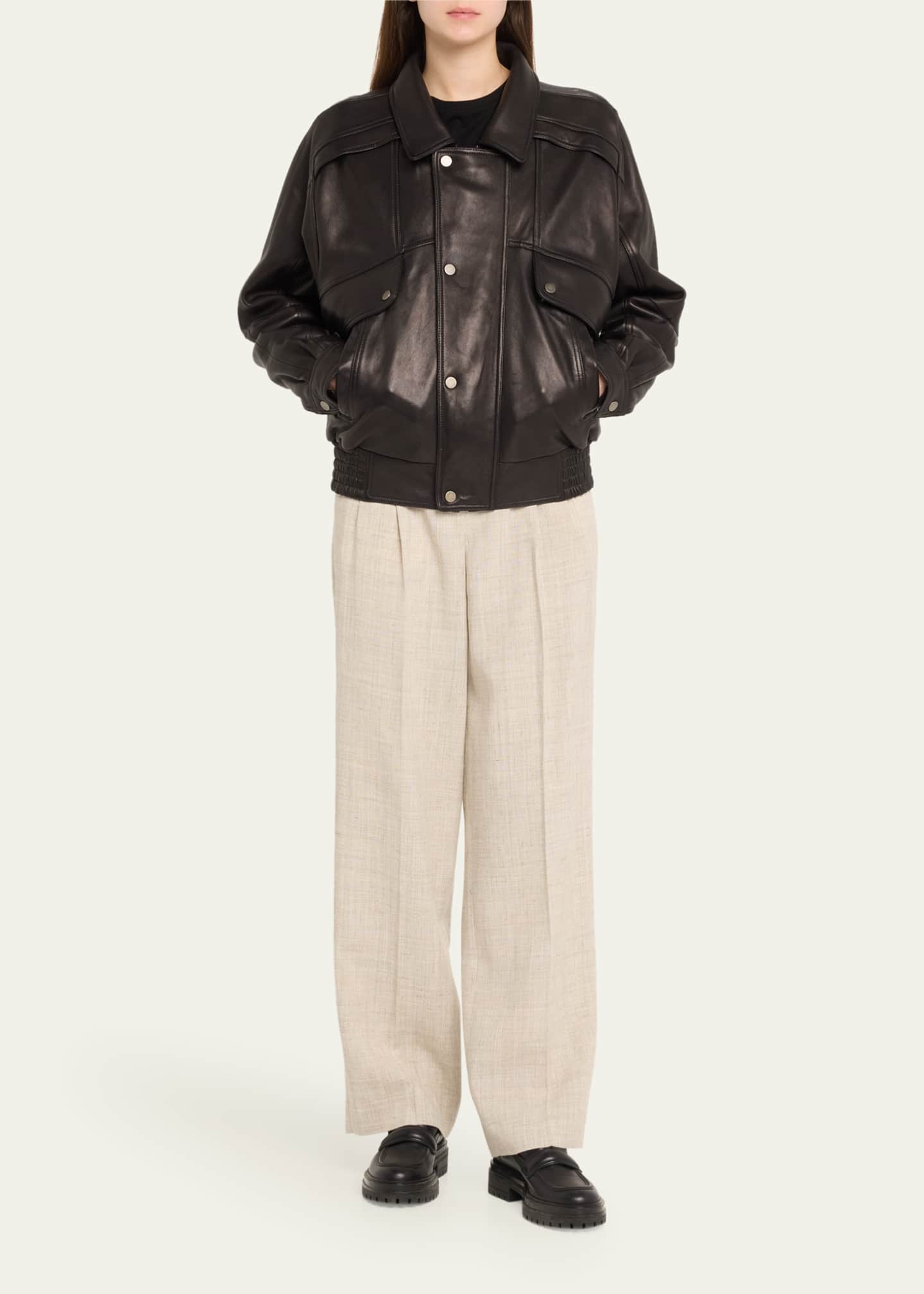 TEURN STUDIOS Leather Taxi Driver Jacket Image 2 of 5