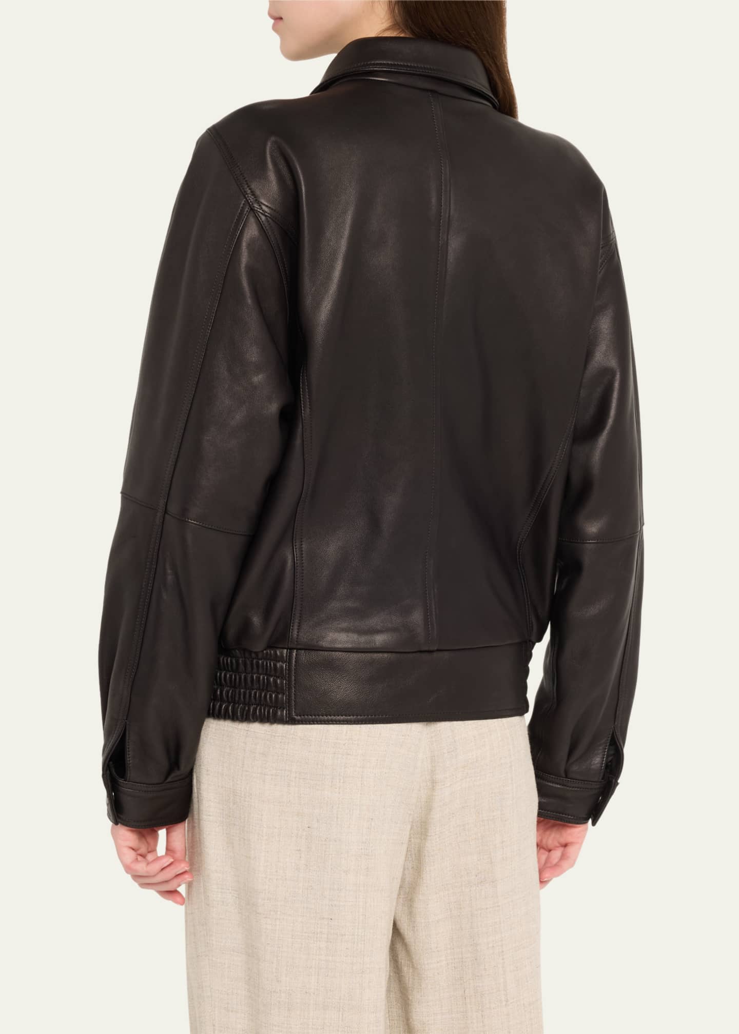 TEURN STUDIOS Leather Taxi Driver Jacket Image 3 of 5