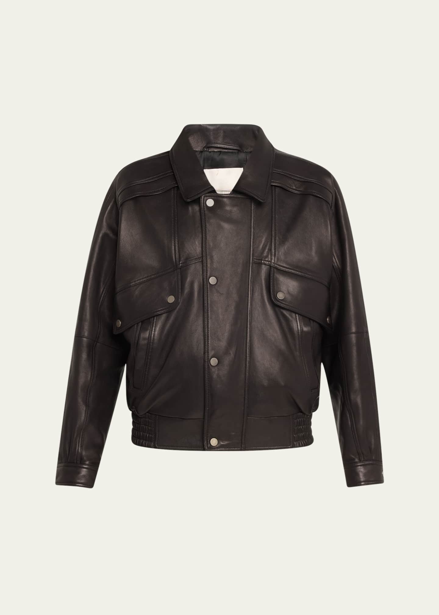 TEURN STUDIOS Leather Taxi Driver Jacket Image 1 of 5