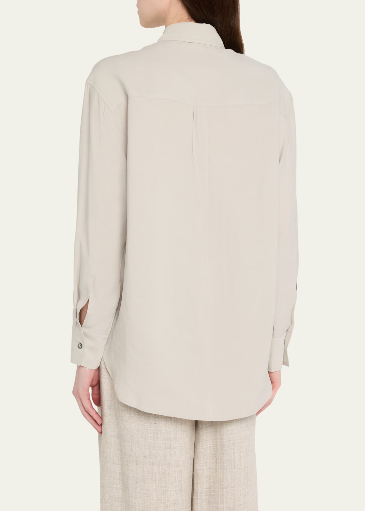 Oversized Long-Sleeve Shirt - Thumbnail 3
