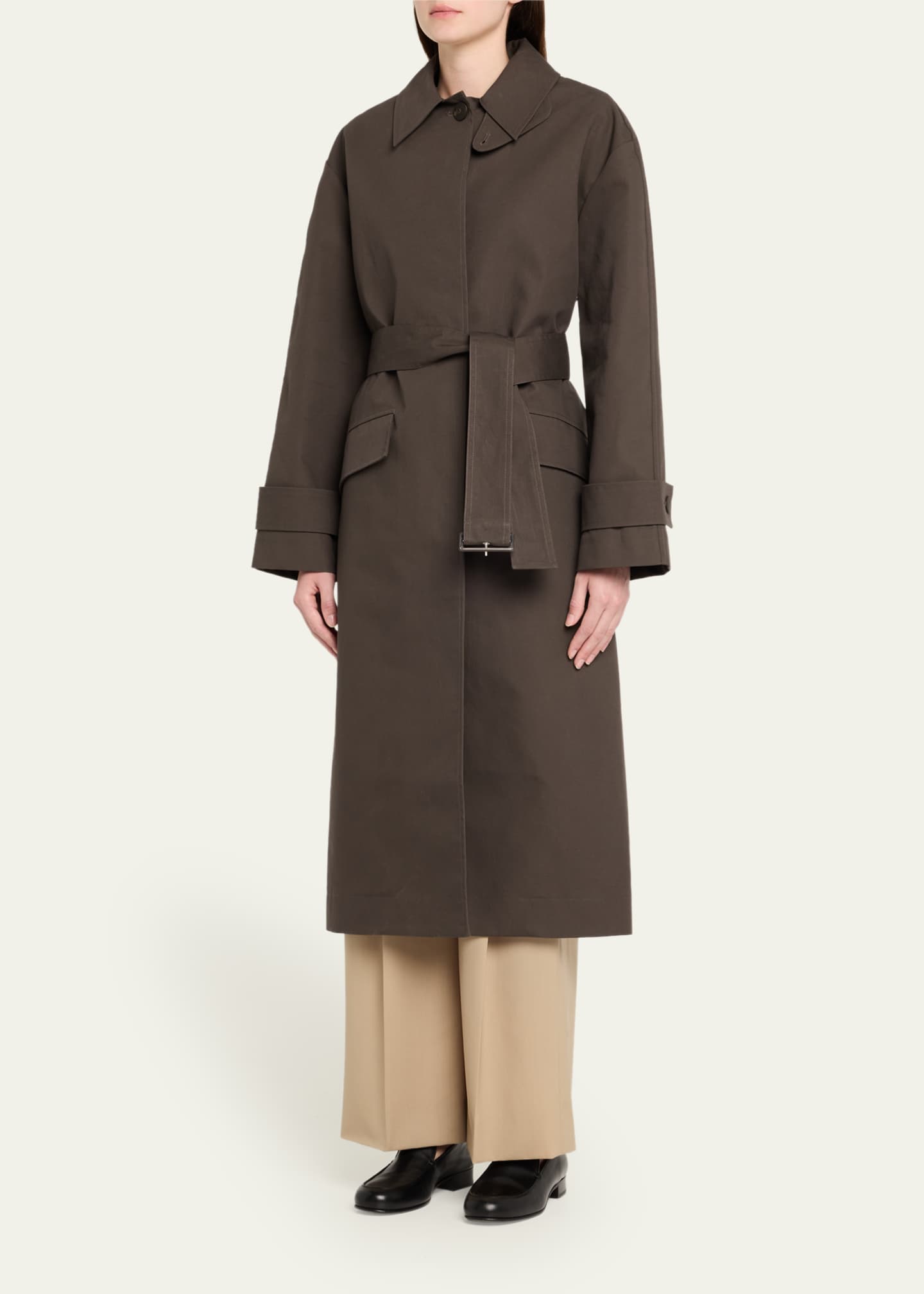 Studio Nicholson Innis Belted Trench Coat Image 4 of 5
