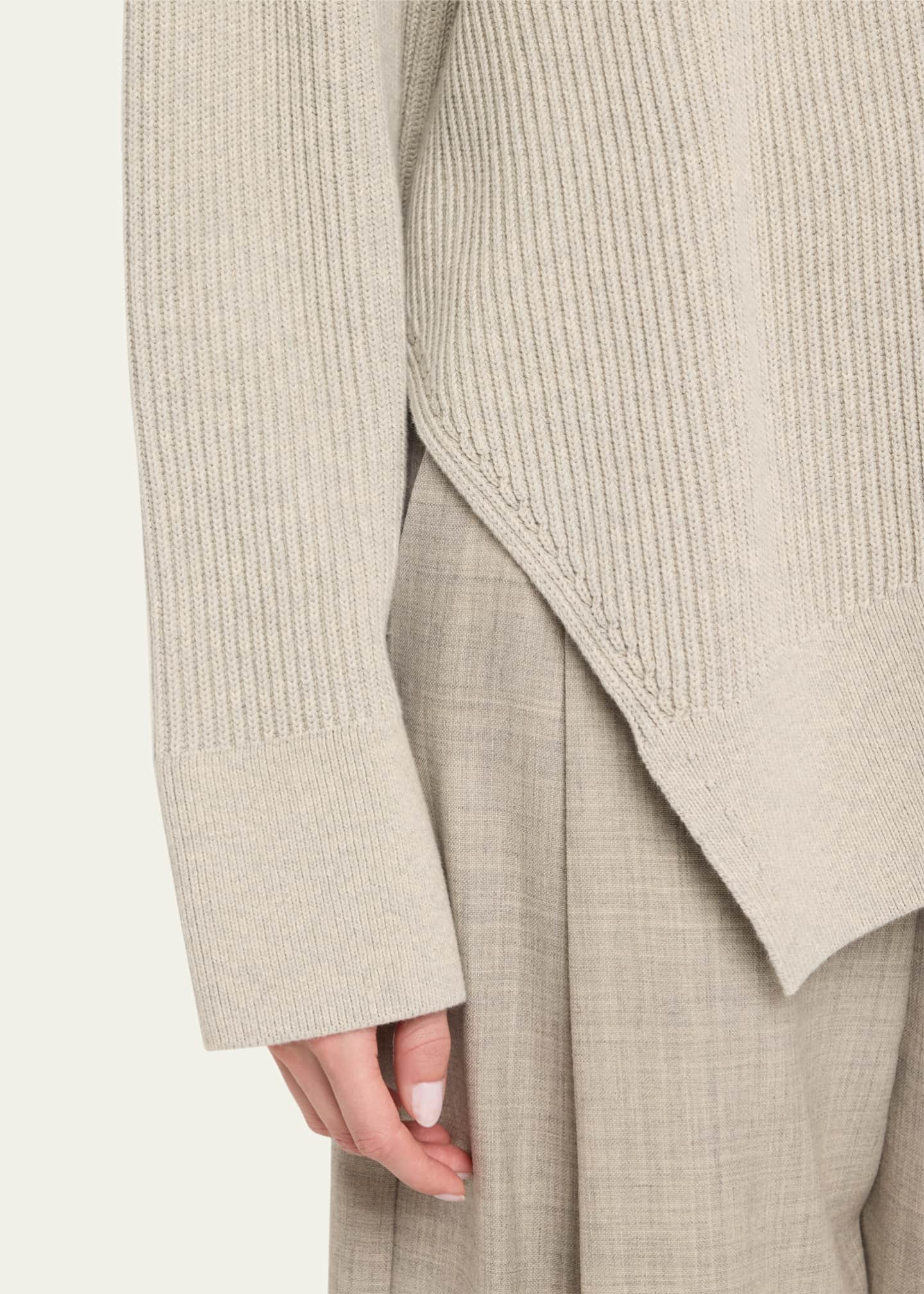 Studio Nicholson Asymmetric Ribbed Sweater Image 5 of 5