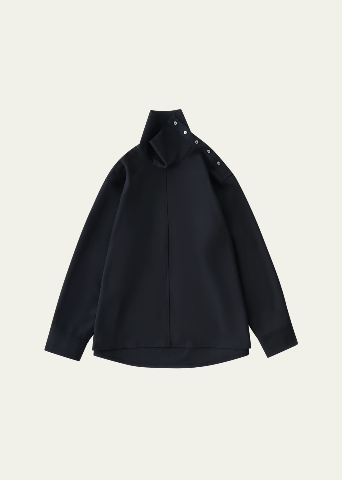 Studio Nicholson Wist Draped High-Neck Top - Bergdorf Goodman