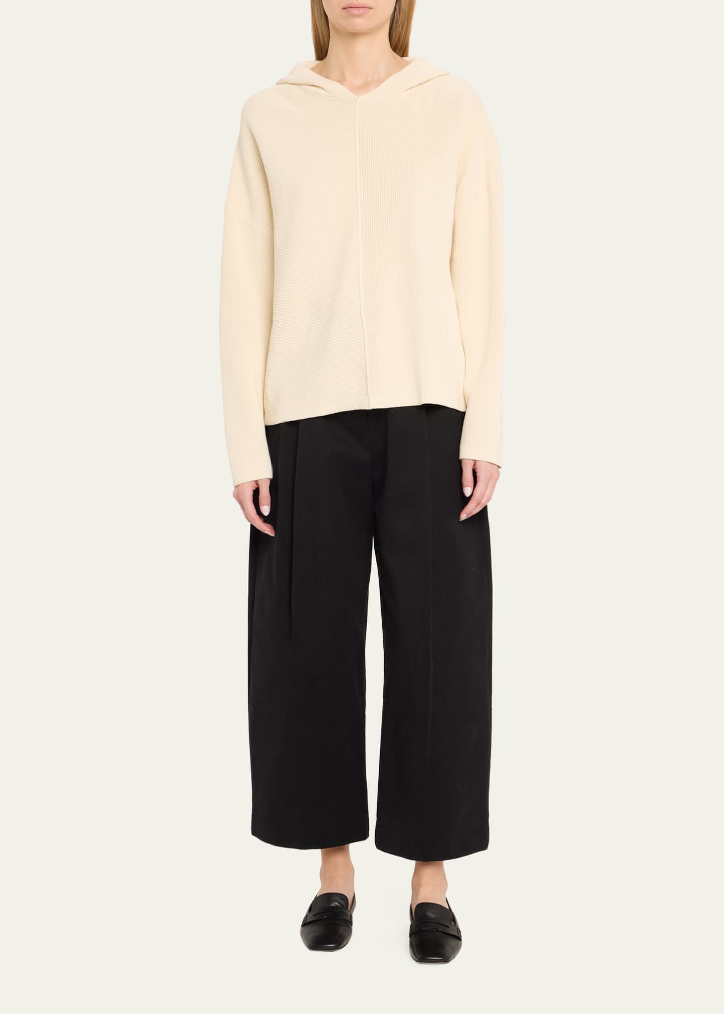 Studio Nicholson Ribbed Hoodie Image 2 of 5