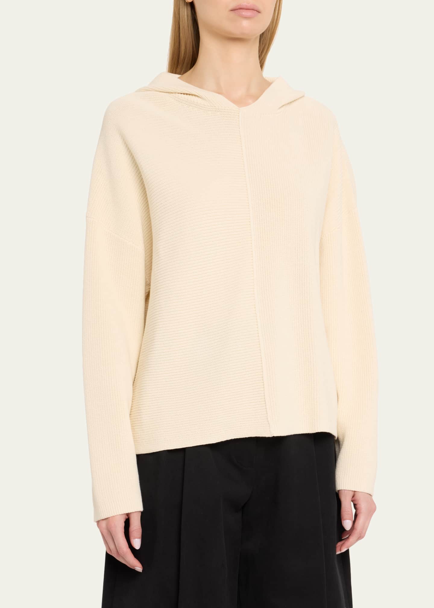 Studio Nicholson Ribbed Hoodie Image 4 of 5