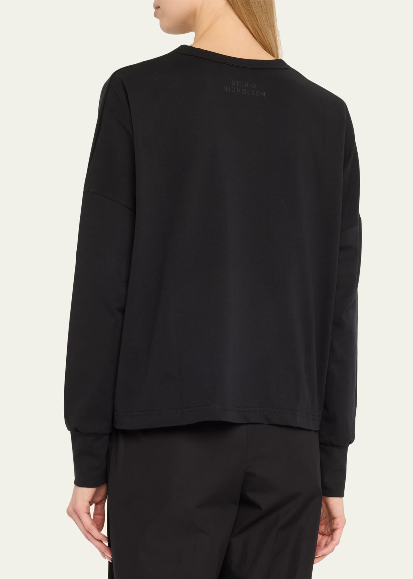 Studio Nicholson Long-Sleeve Jersey T-Shirt Image 3 of 5