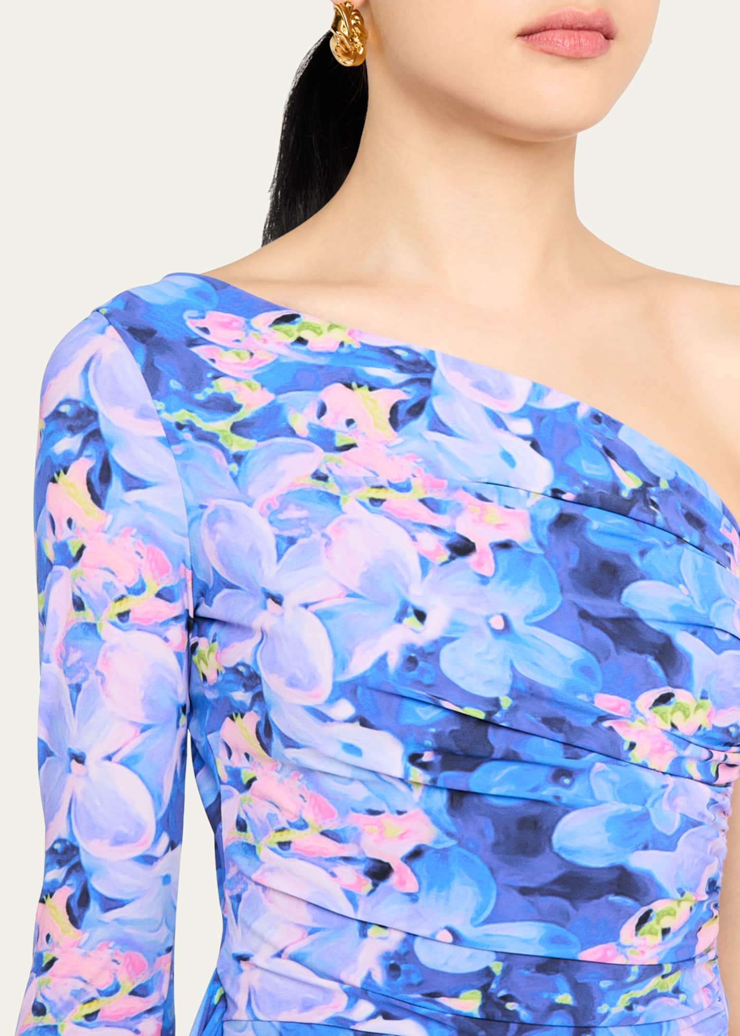 Chiara Boni La Petite Robe Visa Draped One-Shoulder Dress Image 5 of 5