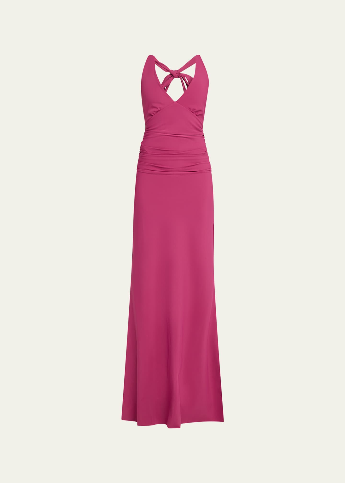 Halter Stretch-Jersey Gown