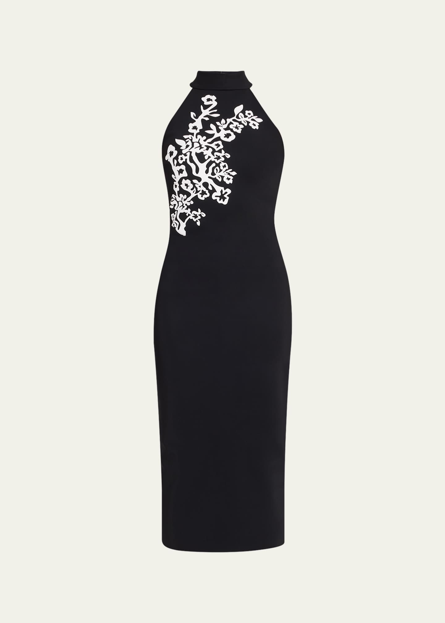 Chiara Boni La Petite Robe Kety Mock-Neck Midi Sheath Dress Image 1 of 5