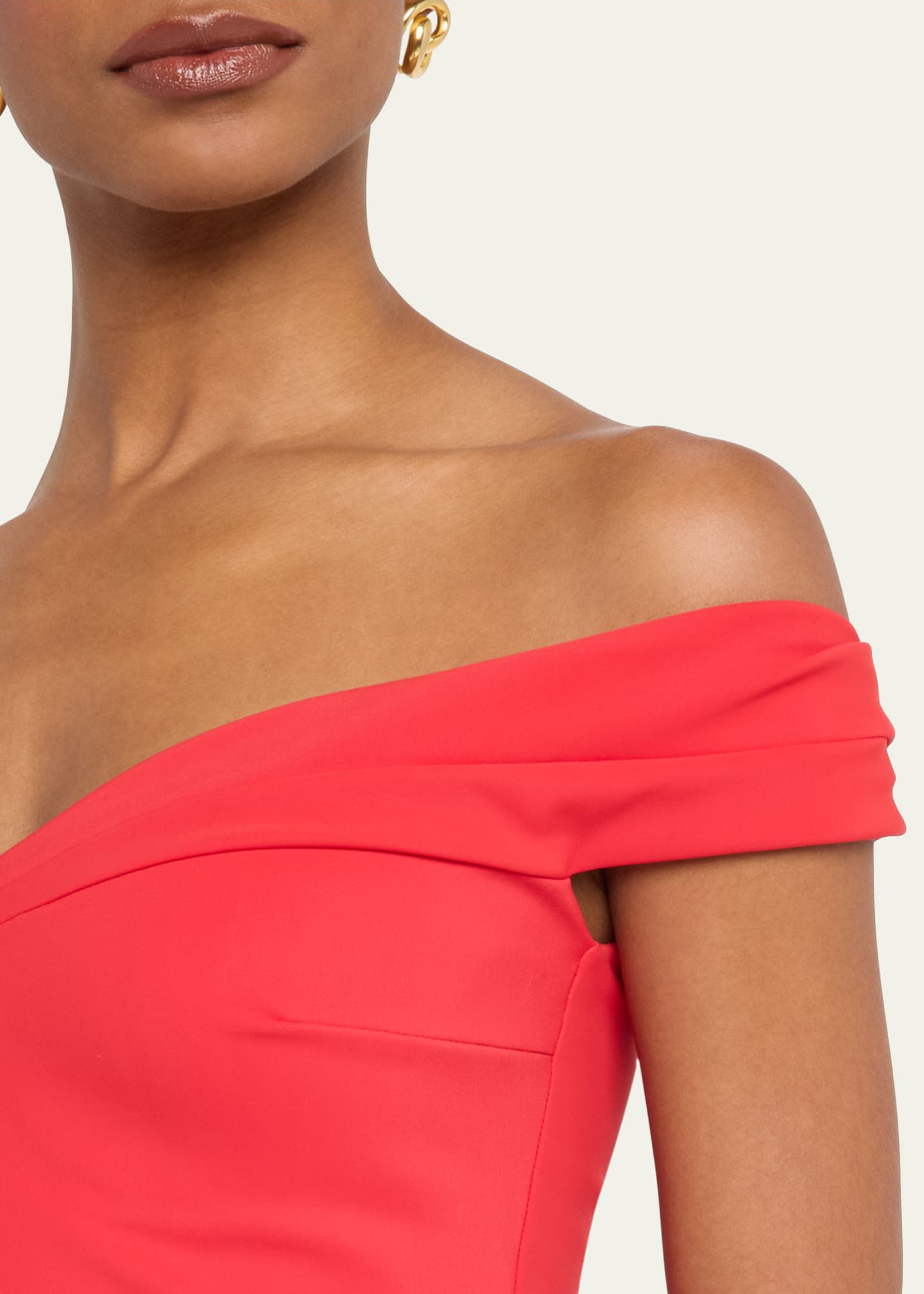 Chiara Boni La Petite Robe Radisvi Draped Off-Shoulder Gown Image 5 of 5