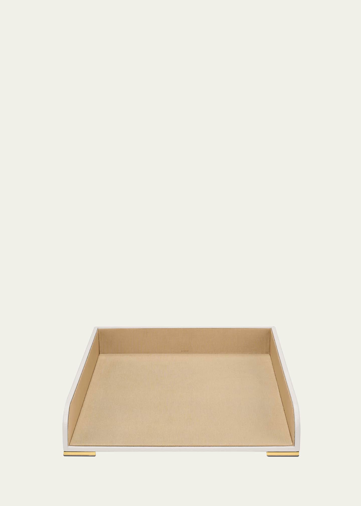AERIN Classic Leather Paper Tray Image 1 of 2