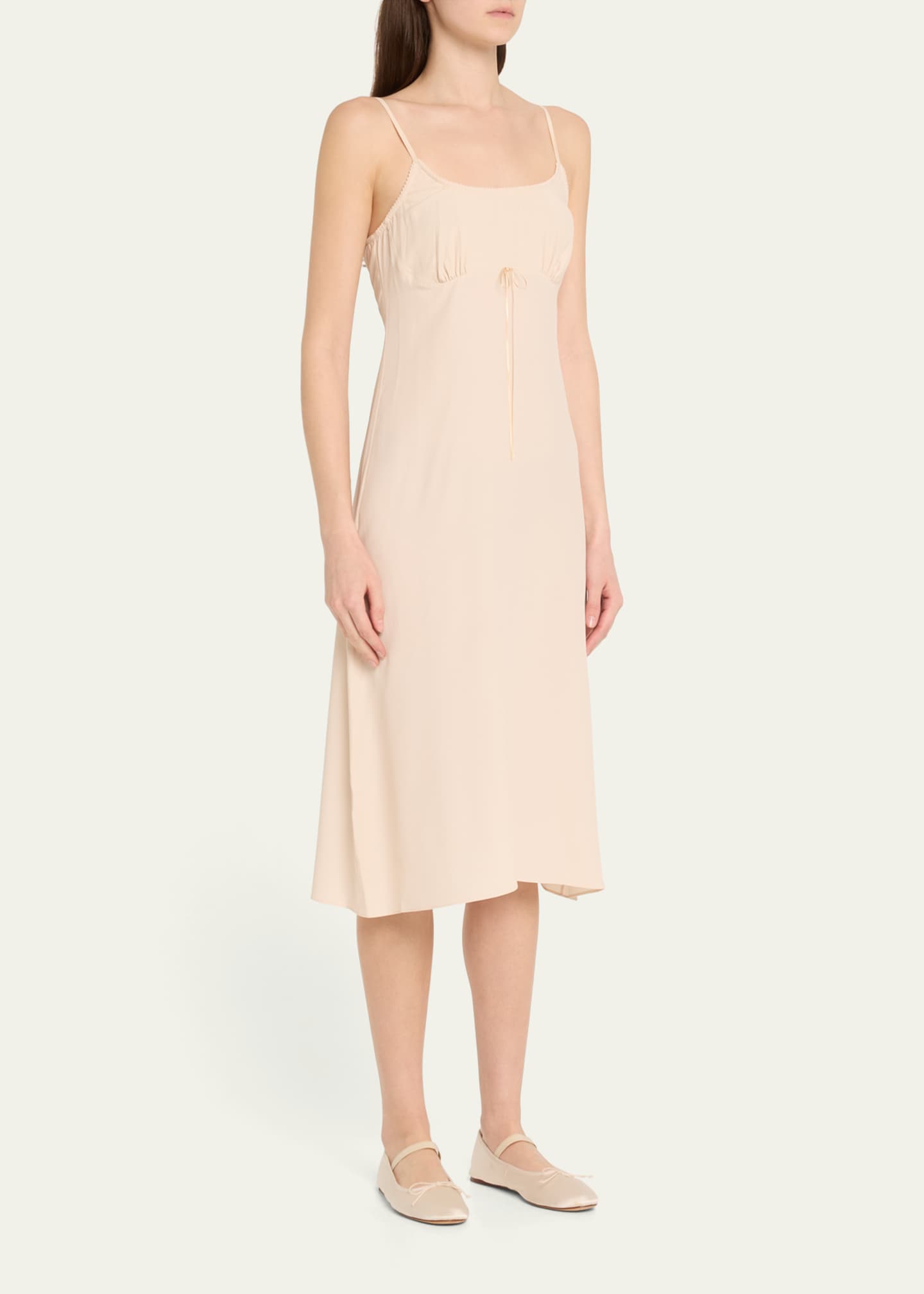 Simone Rocha Negligee Bow Midi Slip Dress Image 4 of 5