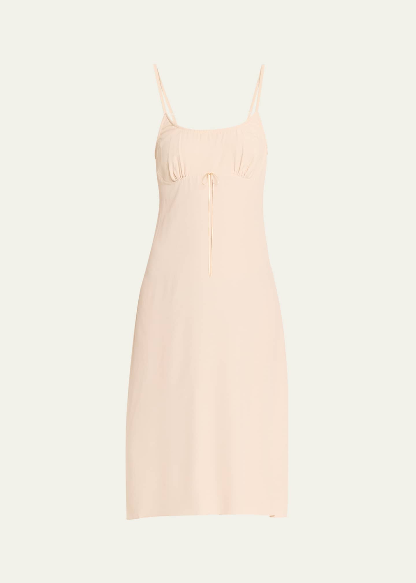 Simone Rocha Negligee Bow Midi Slip Dress Image 1 of 5