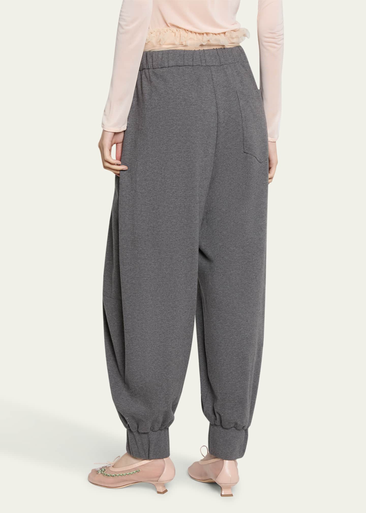 Simone Rocha Exposed Frilly Brief Drawstring Joggers Image 3 of 5