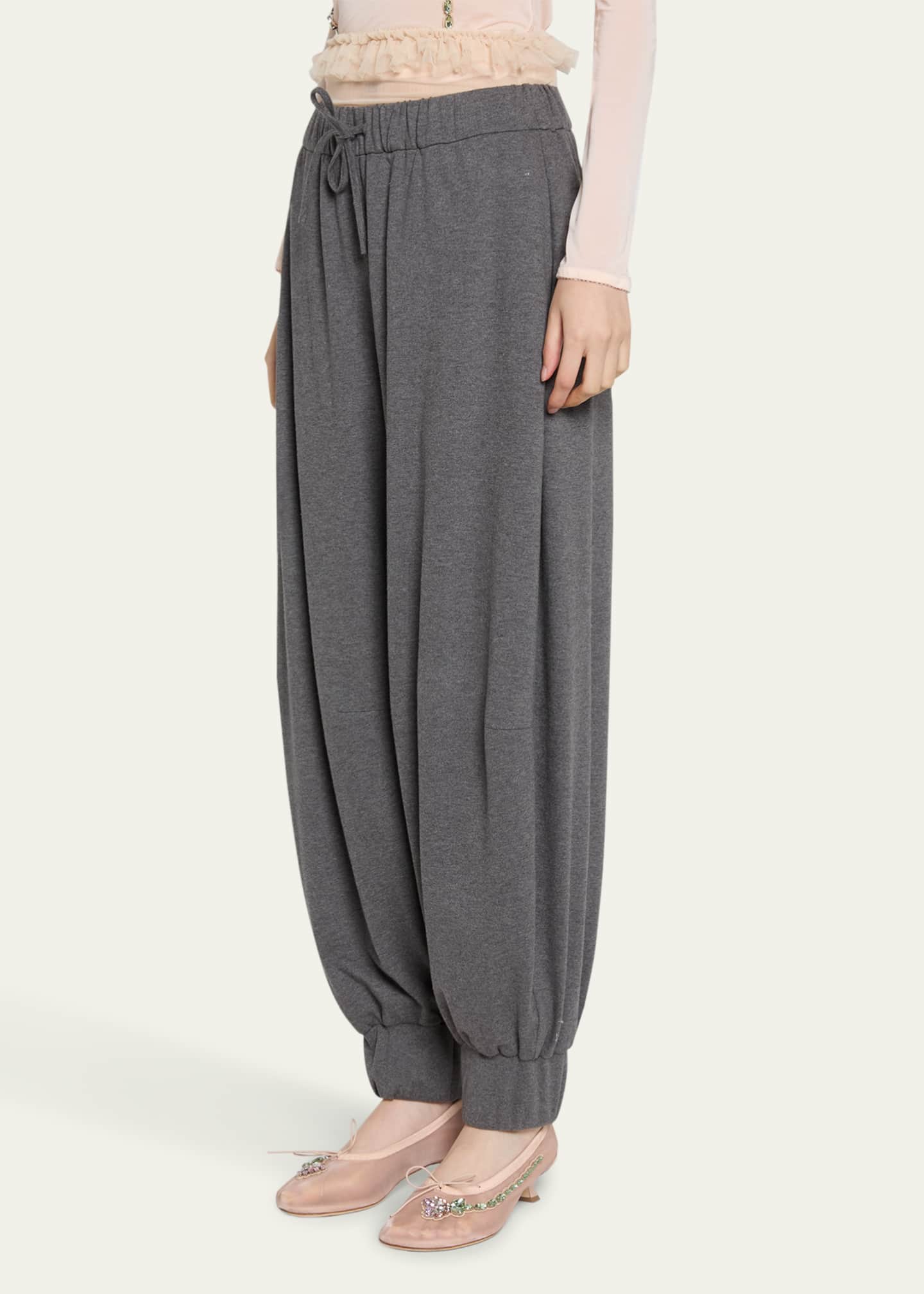 Simone Rocha Exposed Frilly Brief Drawstring Joggers Image 4 of 5