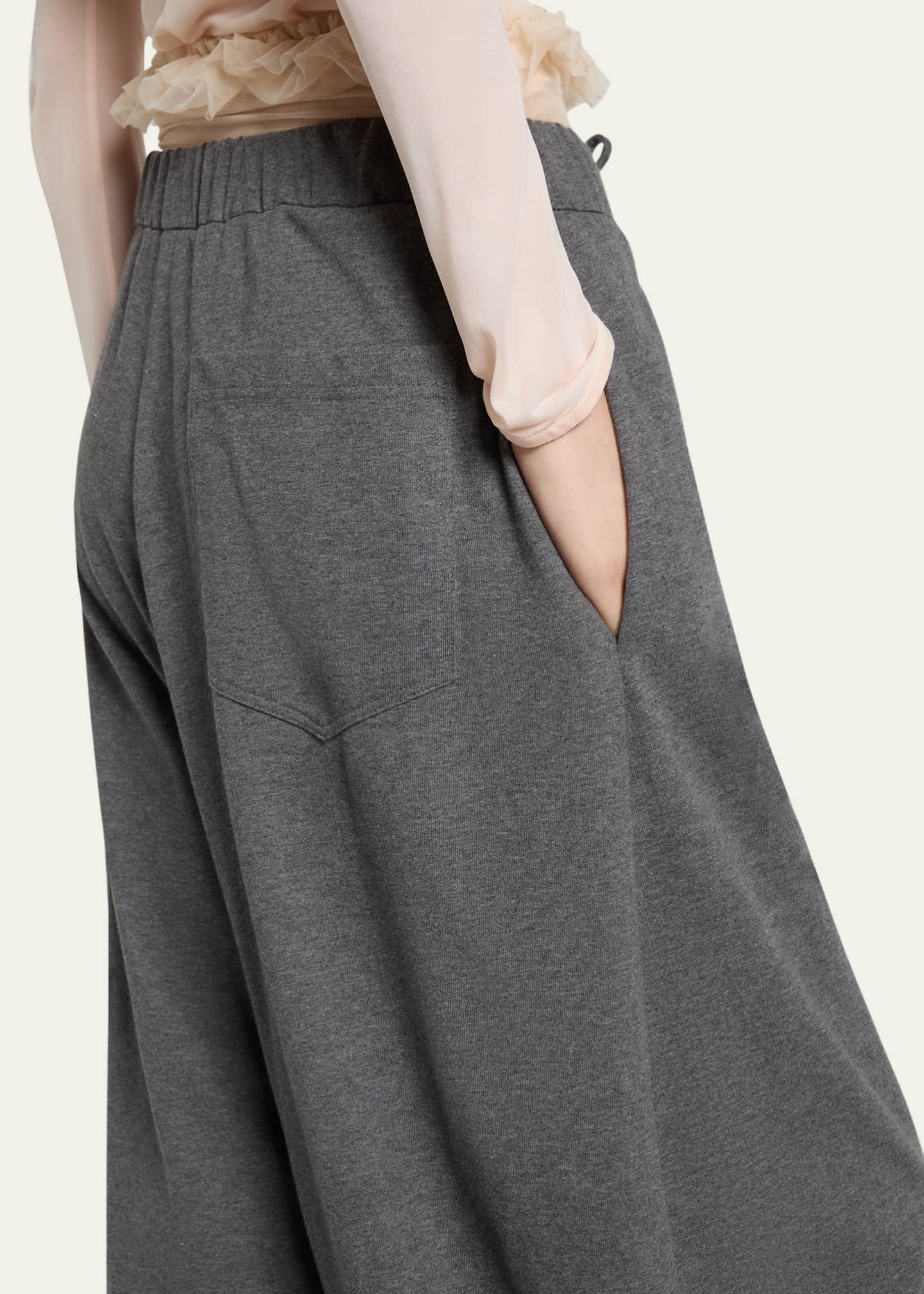 Simone Rocha Exposed Frilly Brief Drawstring Joggers Image 5 of 5