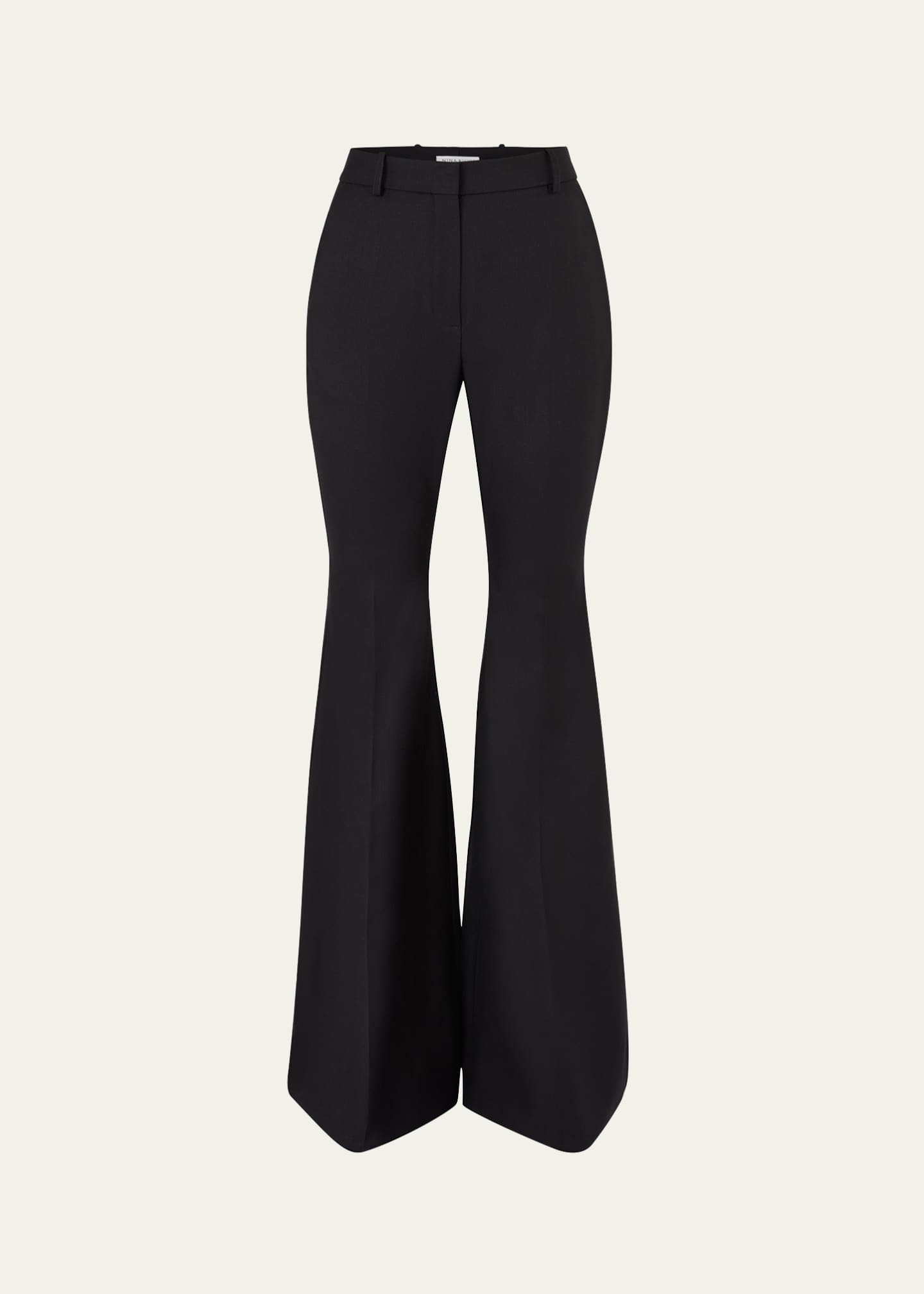 Nina Ricci Flared Wool Trousers Image 1 of 5