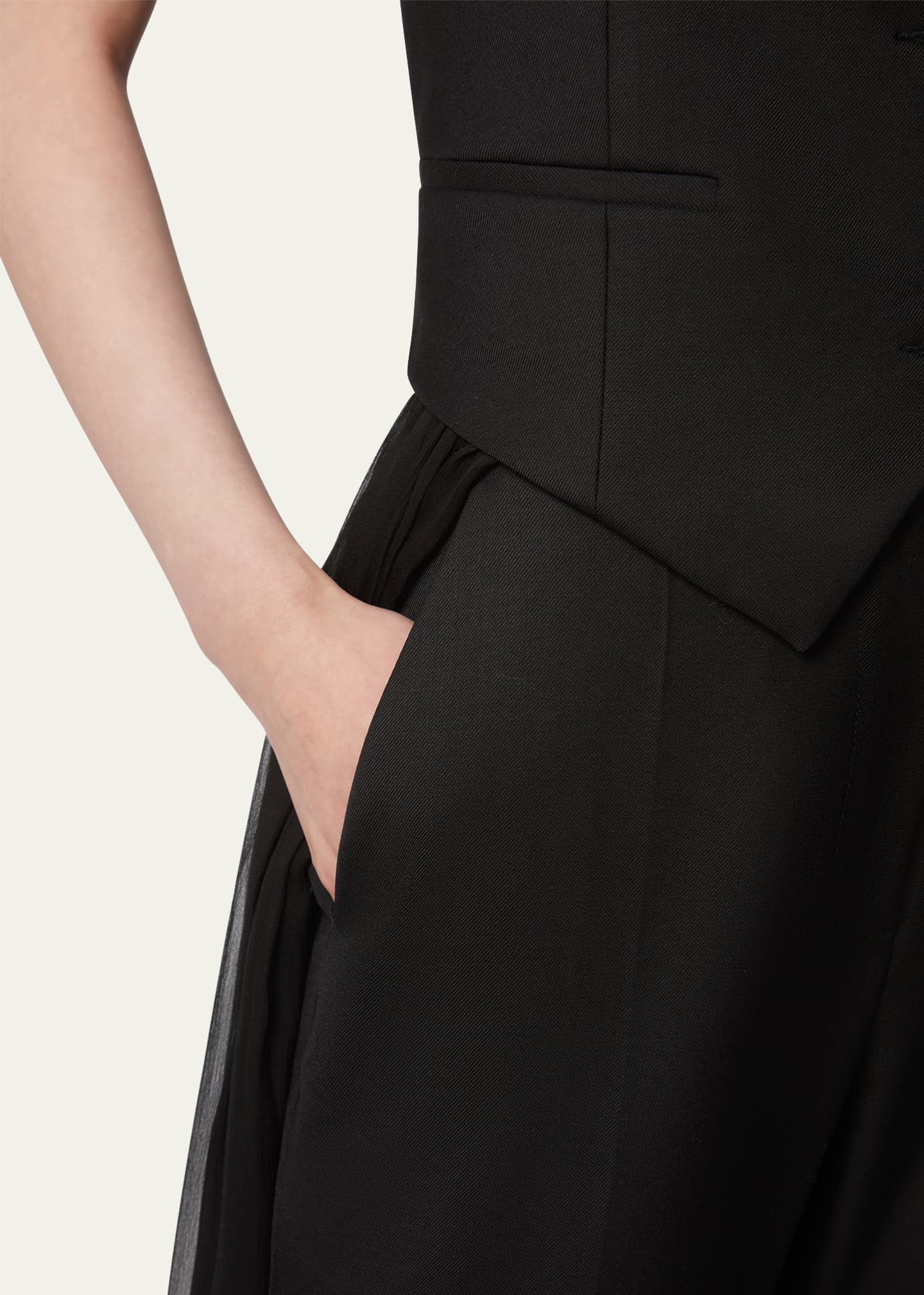 Nina Ricci Flared Wool Trousers Image 5 of 5